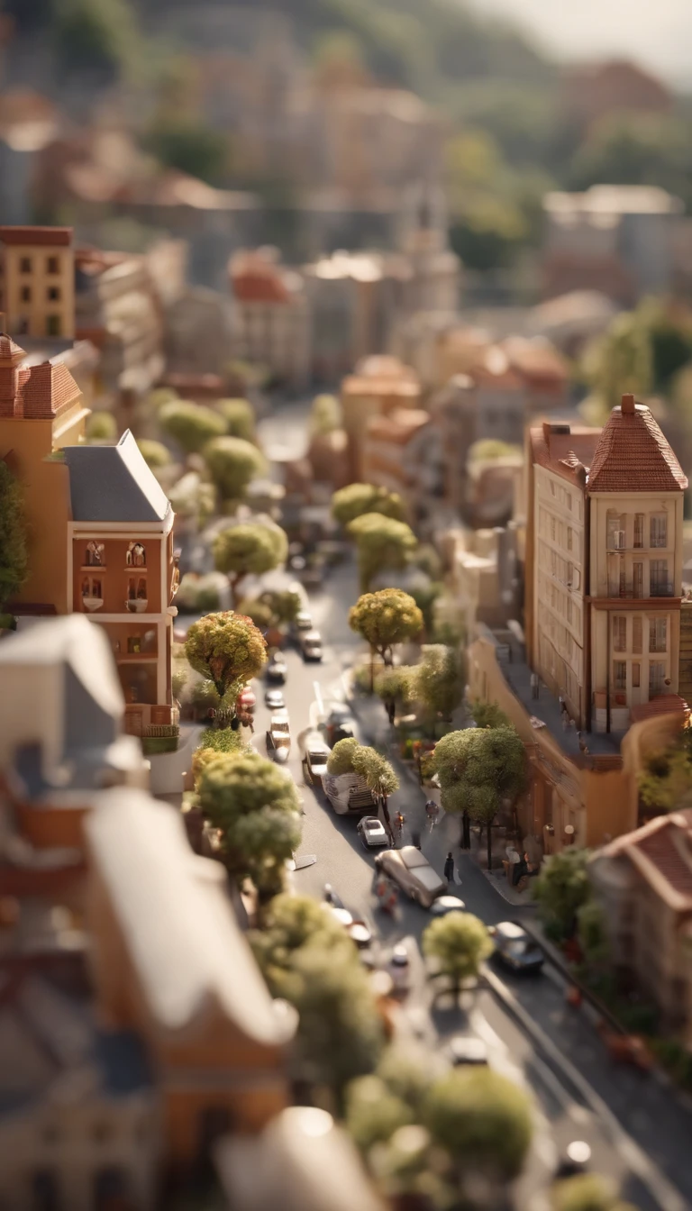 Miniature,Super cute clay world, Isometric view of the city ,cute clay freeze frame animation,City view, 城市，People ，the street，Road,tiltshift, Excellent lighting, volume, landscape, hospitals，dentist，With giant teeth as a background，brush,white backgrounid,。.3D,Super detail，16K，Pixel neat