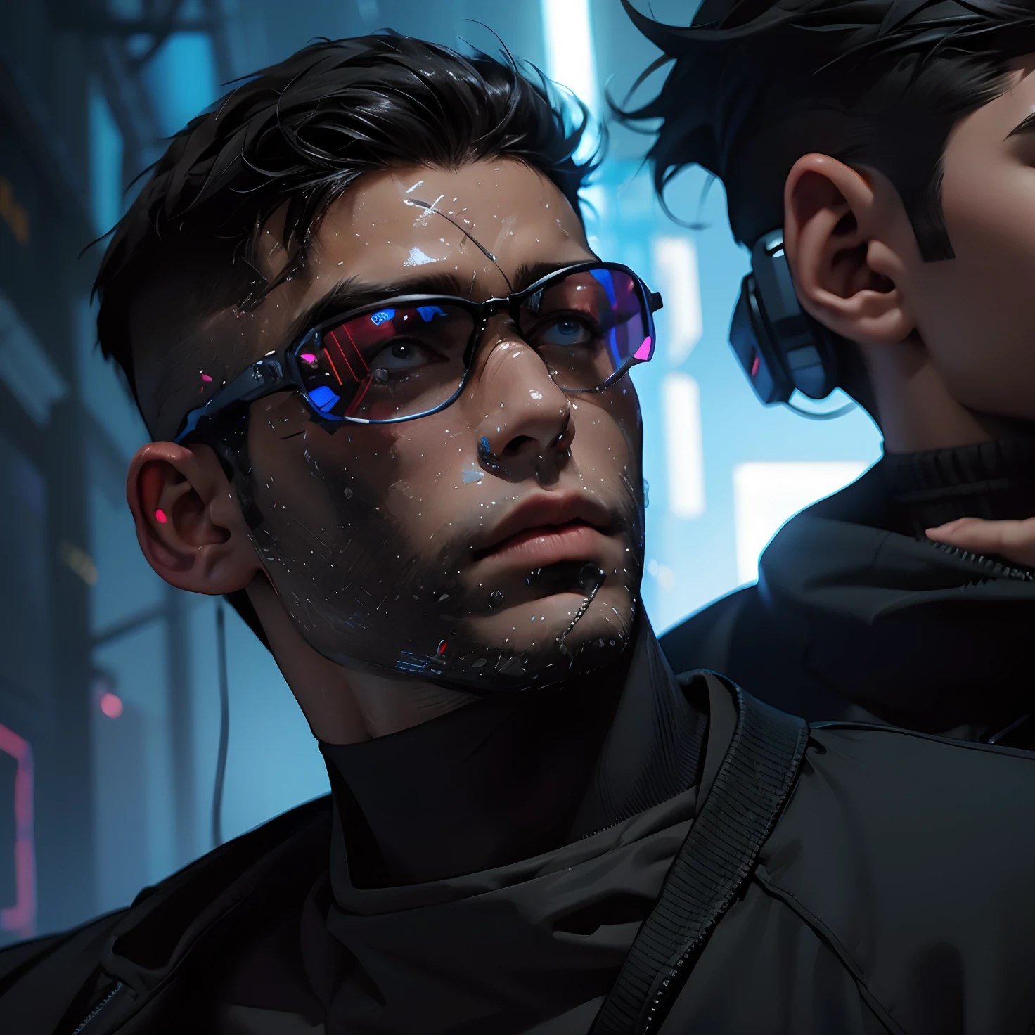 estilo cyberpunk,1Masculino,