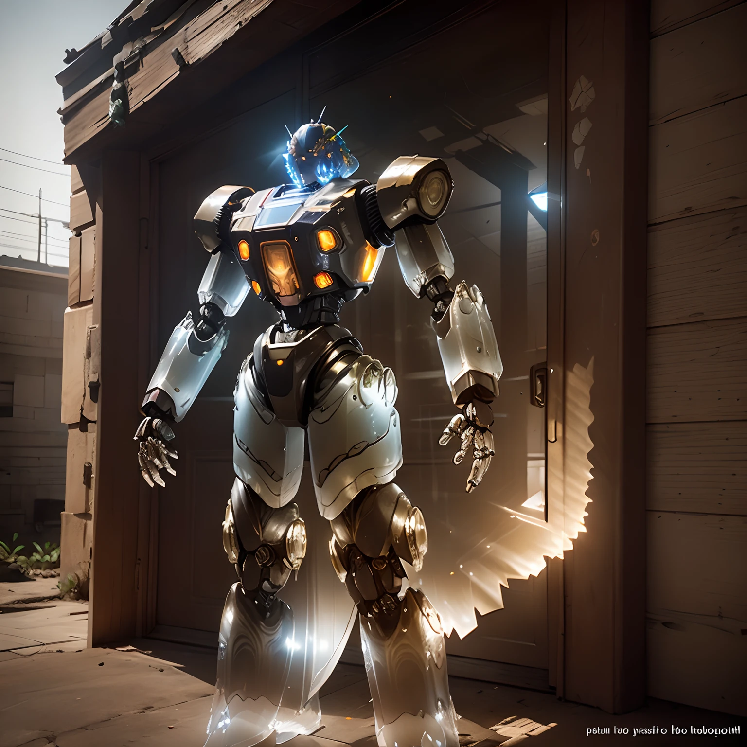 High-Tech Gundam，Gears of War,(((((Translucent robot)))))