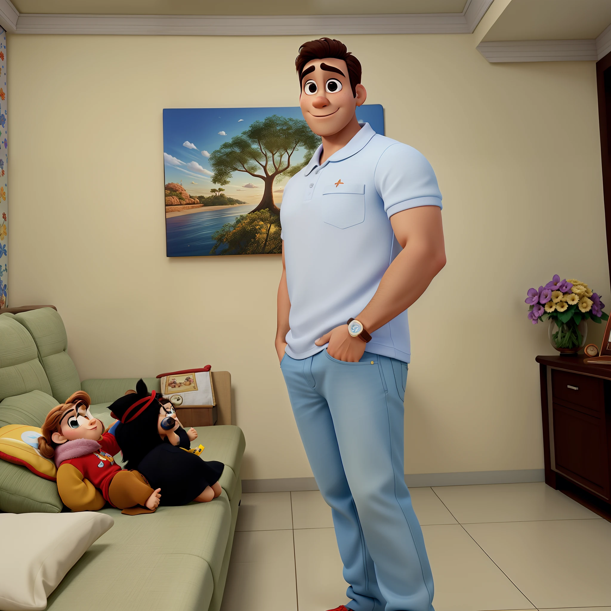 Casal estilo Disney pixar, alta qualidade, melhor qualidade