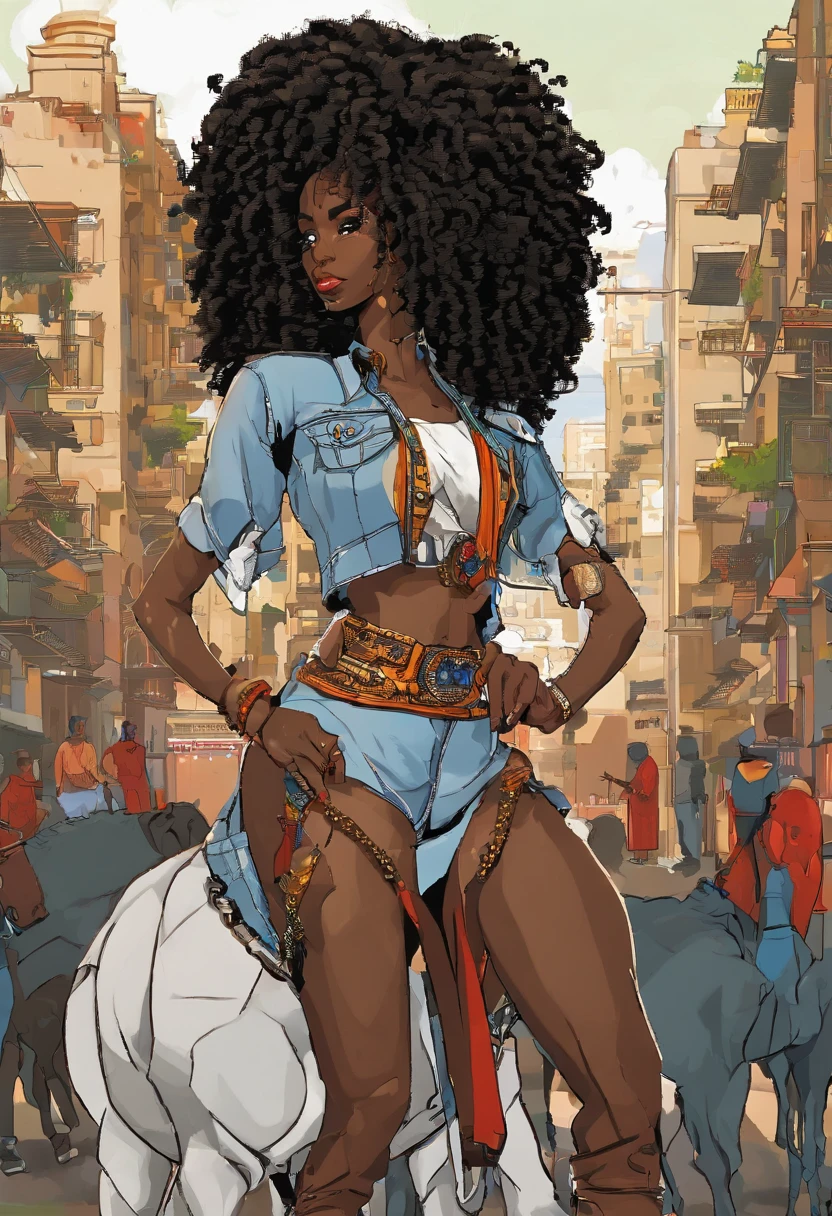 adolescente ((Piel africana oscura, very deep ebony skin)), ((Su belleza es innegable)), ((cara linda emocionada)), ((Ojos perfectos hiper detallados,)), ((Linda pose)), ((Idioma de salida)), ((seductor )), sexy, (( Camisa de malla ajustada, pantalones cortos canchas sexy)), ((Cola de caballo afro con pelo largo y rizado africano,)), (( piel)), ((Get up, Vista frontal)), ((Toca tus propias piernas en una pose sexy)), ((afuera, Public city)), Sharp-focus CGI, photoreallistic, High detail, Realstic, Obra maestra, Absurdo, La mejor calidad, HDR, alta calidad, Hi-Def, extremadamente detallado, Fondo de pantalla de 8k, Detalles intrincados, 8k UHD, Full HD, (Foto realista:1.2), contraste, intense illumination, Cinematic lighting, natural lighting, Luz dura, Contre-Jour, global ilumination, ambient-occlusion, Obra maestra, La mejor calidad, High resolution, solamente, grandes, adentro, Out-of-position bra, Tangas de corbata lateral, Picante, Ropa interior transparente, Dos muslos exagerados, desear, cama, Ropa interior despeinada, heavy breathing, Gender Expression