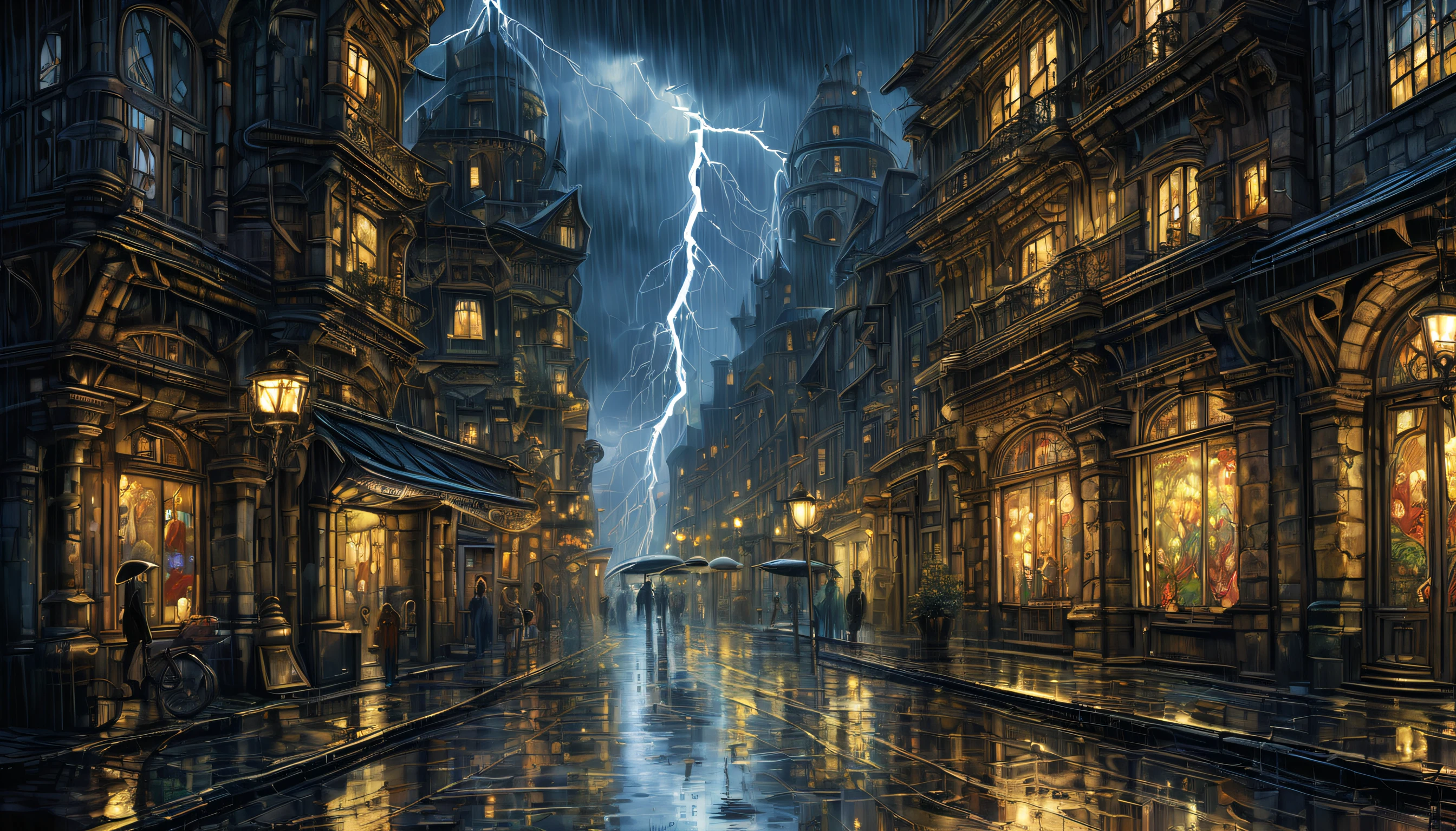 (((perfect representation rain night art:1.3))), fierce determination, seems to be channeling the power of the lightning and thunder. connection to the dark elements, get lost in the beauty, stunning cityscape filled with fantastical buildings, dressed in elaborate, otherworldly attire, level of detail in truly remarkable, making perfect inspiration for generated image, imagination run wild with combines elements of dark fantasy and eternal fantasy, from the intricate details of the fantastical buildings to the ethereal beauty of the landscape, create a truly unique and mesmerizing image, imagine a world where fantasy and reality collide, magnificent structures and enchanting landscapes coexist, visually transport place of wonder and amazement, vivid depiction of a city filled with magic and beauty, stunning marker illustration of a dark fantasy city, magical buildings and ethereal landscapes merge to create a breathtaking scene, intricate details of the fantastical architecture,
