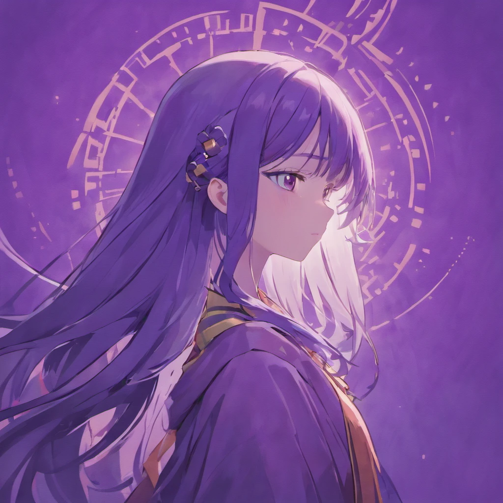 (Purple background:1.4),(Silhouette of a girl's head, Eyes closed, colorfull long hair, Oriental elements),(Japanese illustration:1.3,paper art:1.3, Quilted paper art:1.2),( reasonable design, Clear lines, High sharpness,Best quality, Very detailed, Masterpiece, movie light effect, 4K )