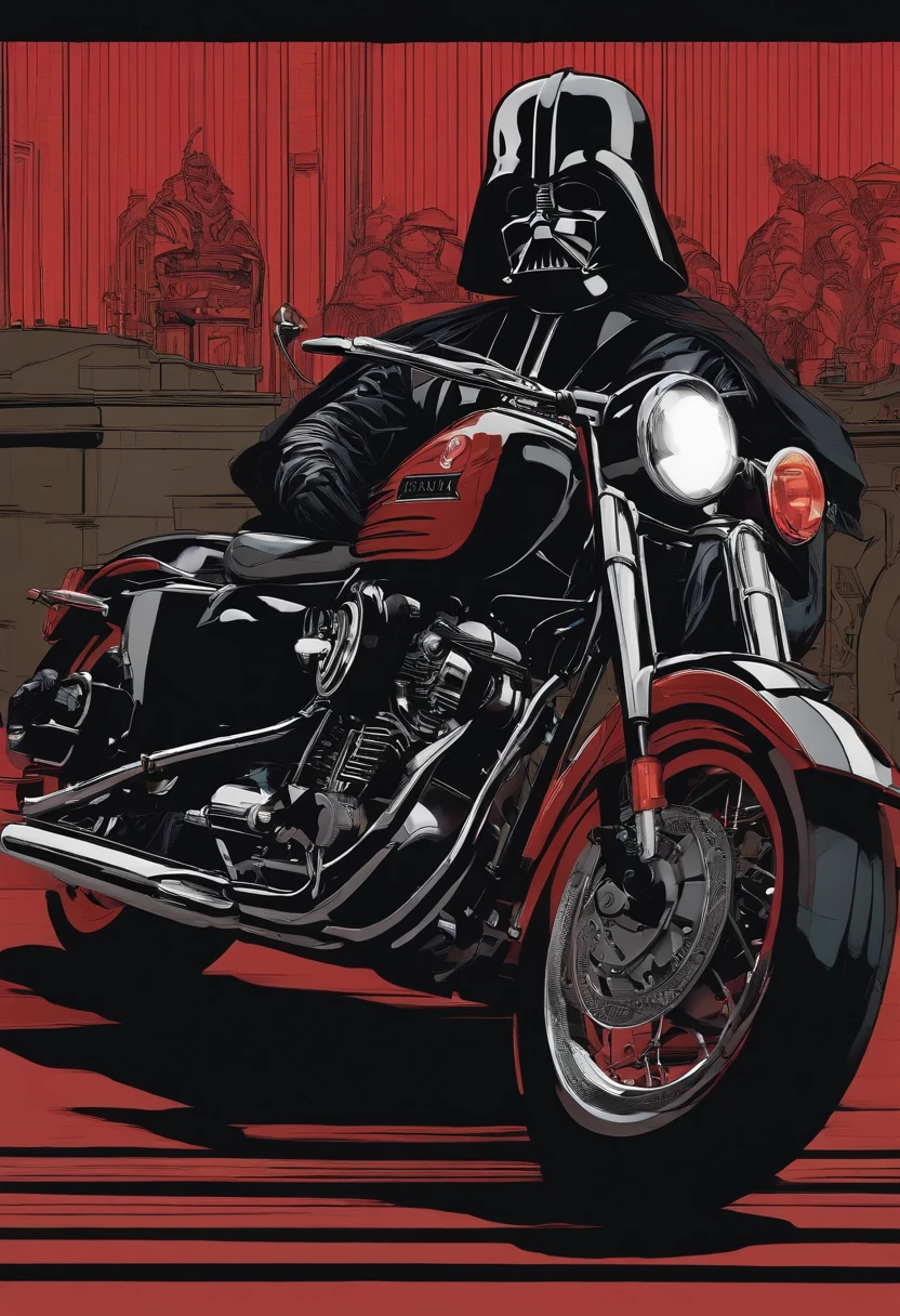 Flat color,{{{Japonica,motion line}}},Fist of the North Star Darth Vader Fusion Jaggy Jagi and Motorcycle Motorcycle Engine Sounds