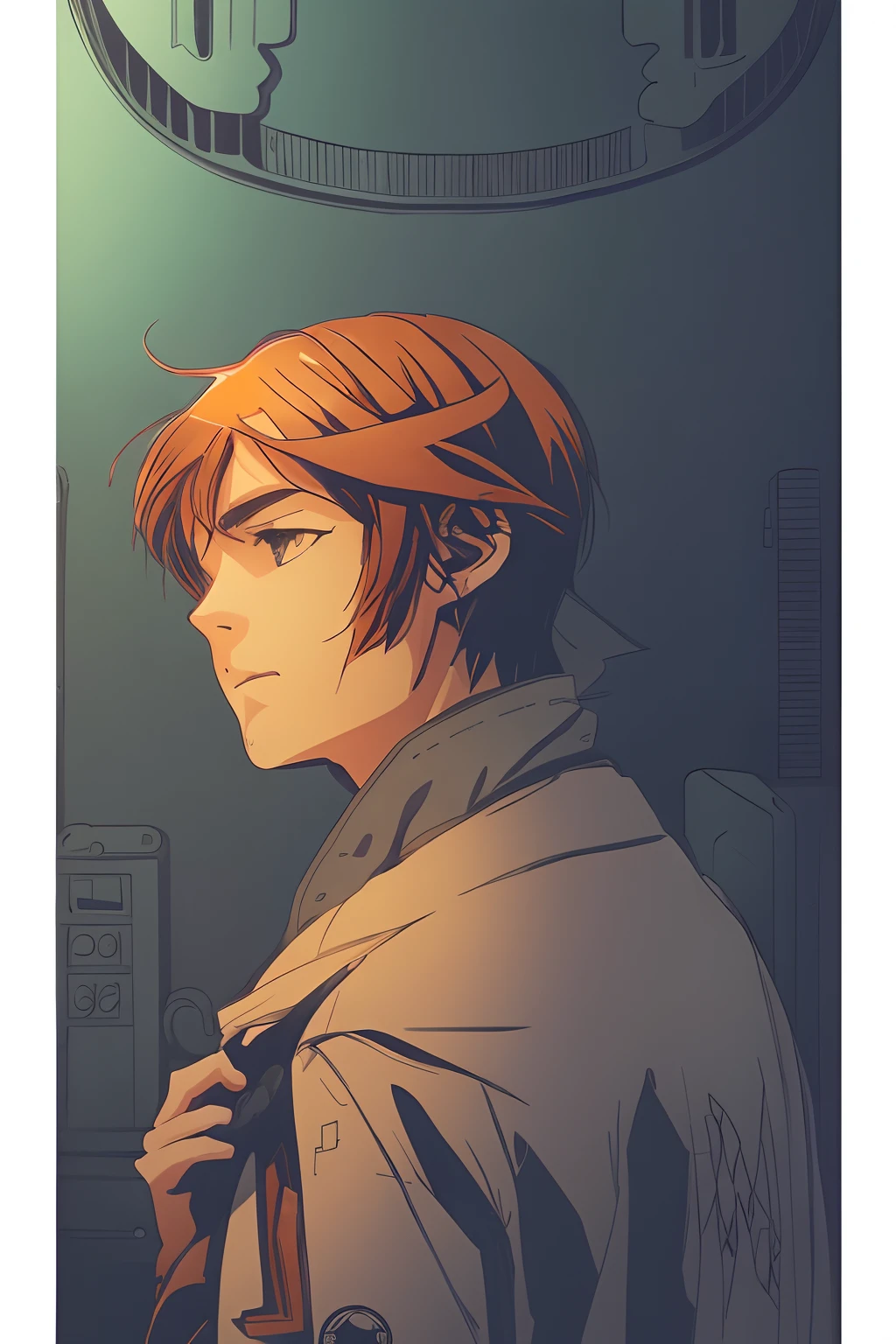 an anime line drawing of linus_sebastian,