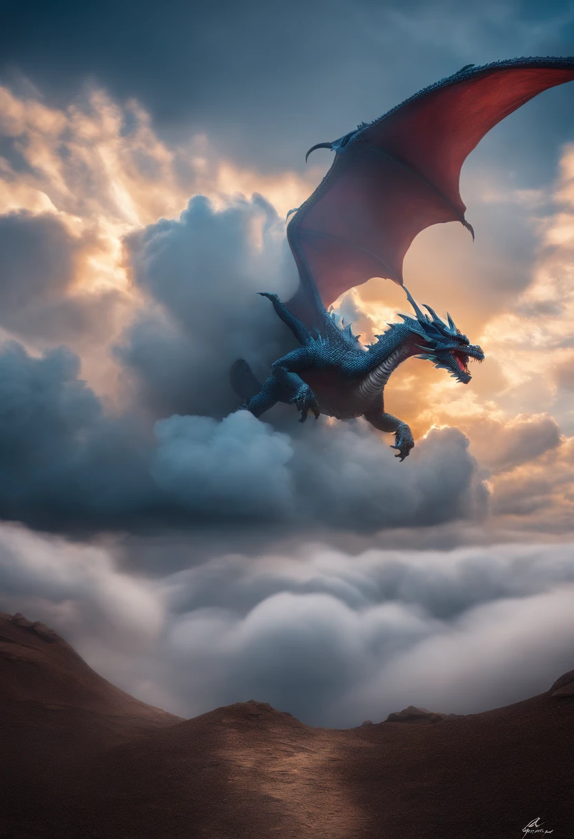 Pixel cloud 、Single，A cloud dragon，Rise from the ground