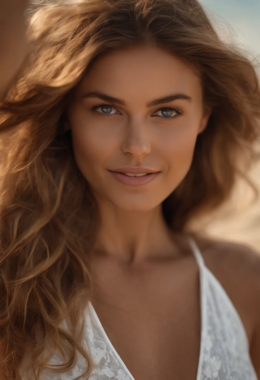 mignonne belle brune, corps entier, angle parfait, Very detailed, 27 ans, visage coquin, messy long hair, yeux bruns, high resolucion, Masterpiece, Best quality, Intricate details, highly detailed, mise au point nette, detailed skin, realistic skin texture, texture, detailled eyes, professionnel, 4K, sourire, filmed on Canon, 85 mm, faible profondeur de champ, Couleur Kodak Vision, Yeuxclair, Extremely detailed, photo_\(ultra\), photoreallistic, Realstic, Post-traitement, max detail, roughness, real life, ultra realist, photorealism, photographie, 8K UHD, photographie,Braless, Pokies