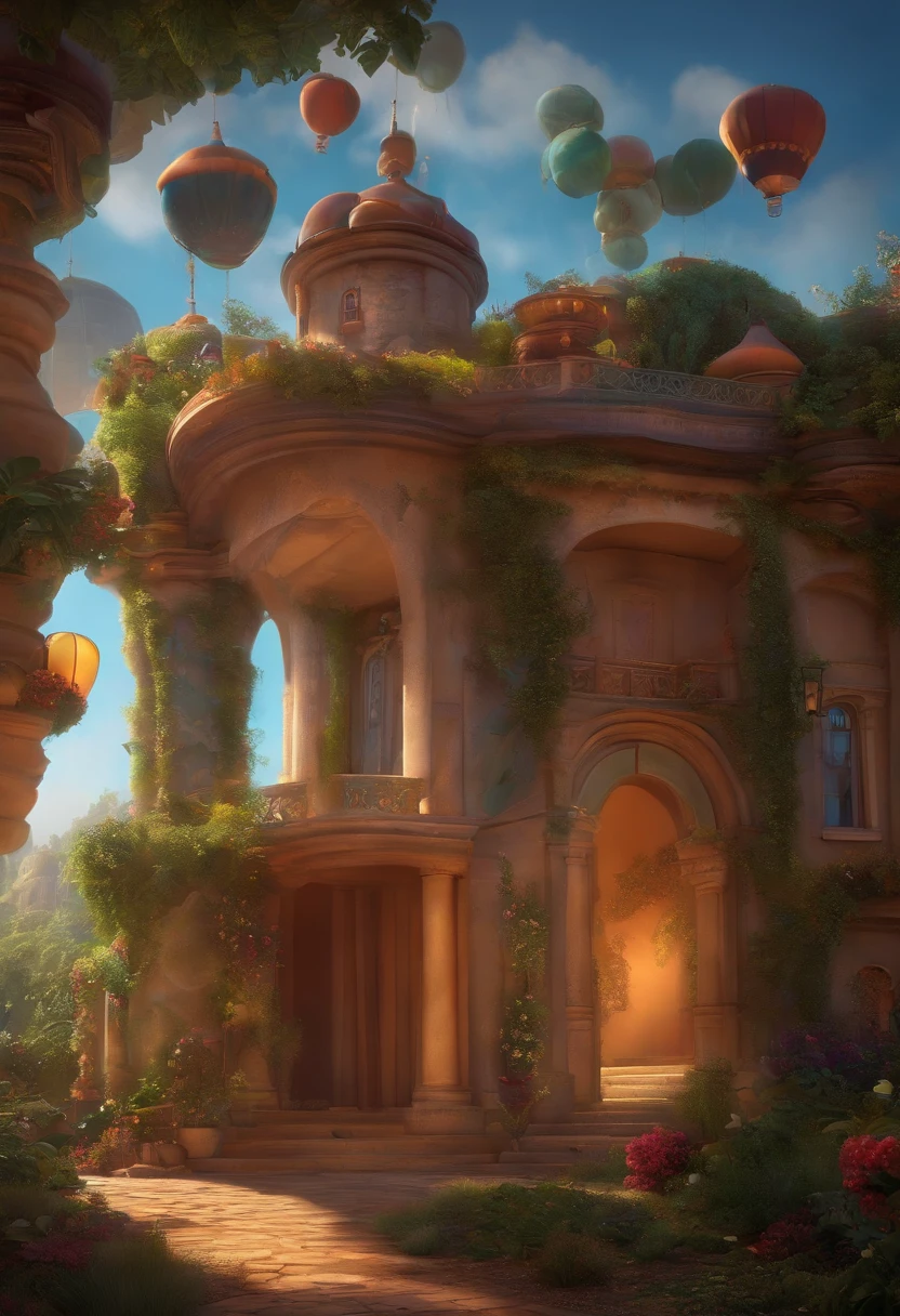 A Dream Architect Inspired by Pixar Animation, de perto. Facial expressions are captivating, com um toque de irrealidade.
