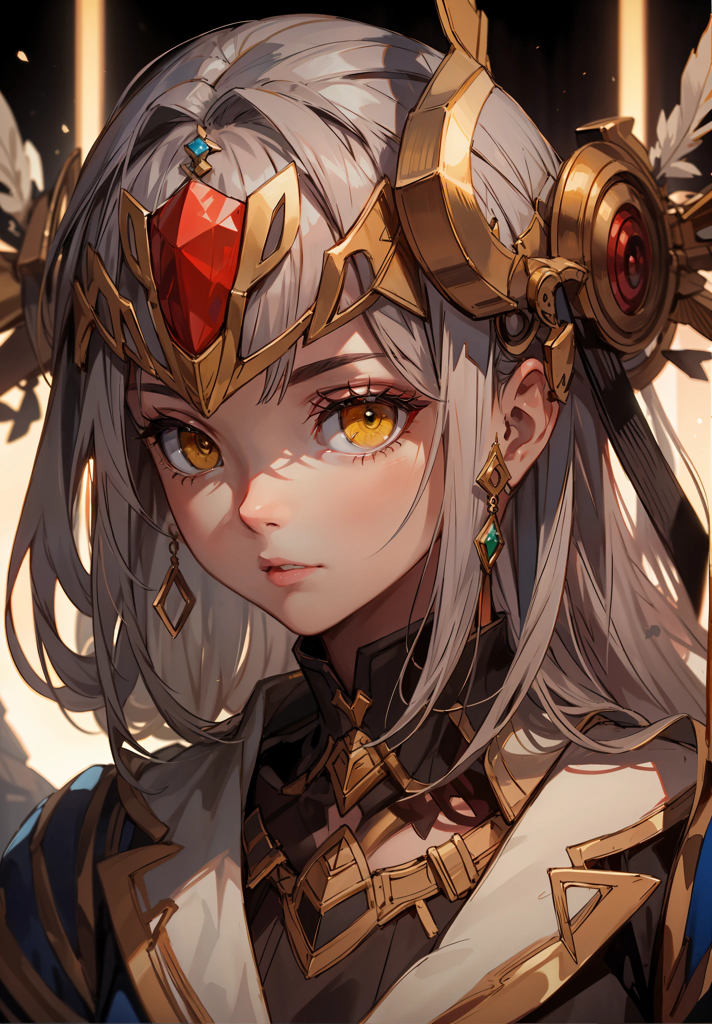 Highest quality, masterpiece, piece of art, 8k, yellow eyes