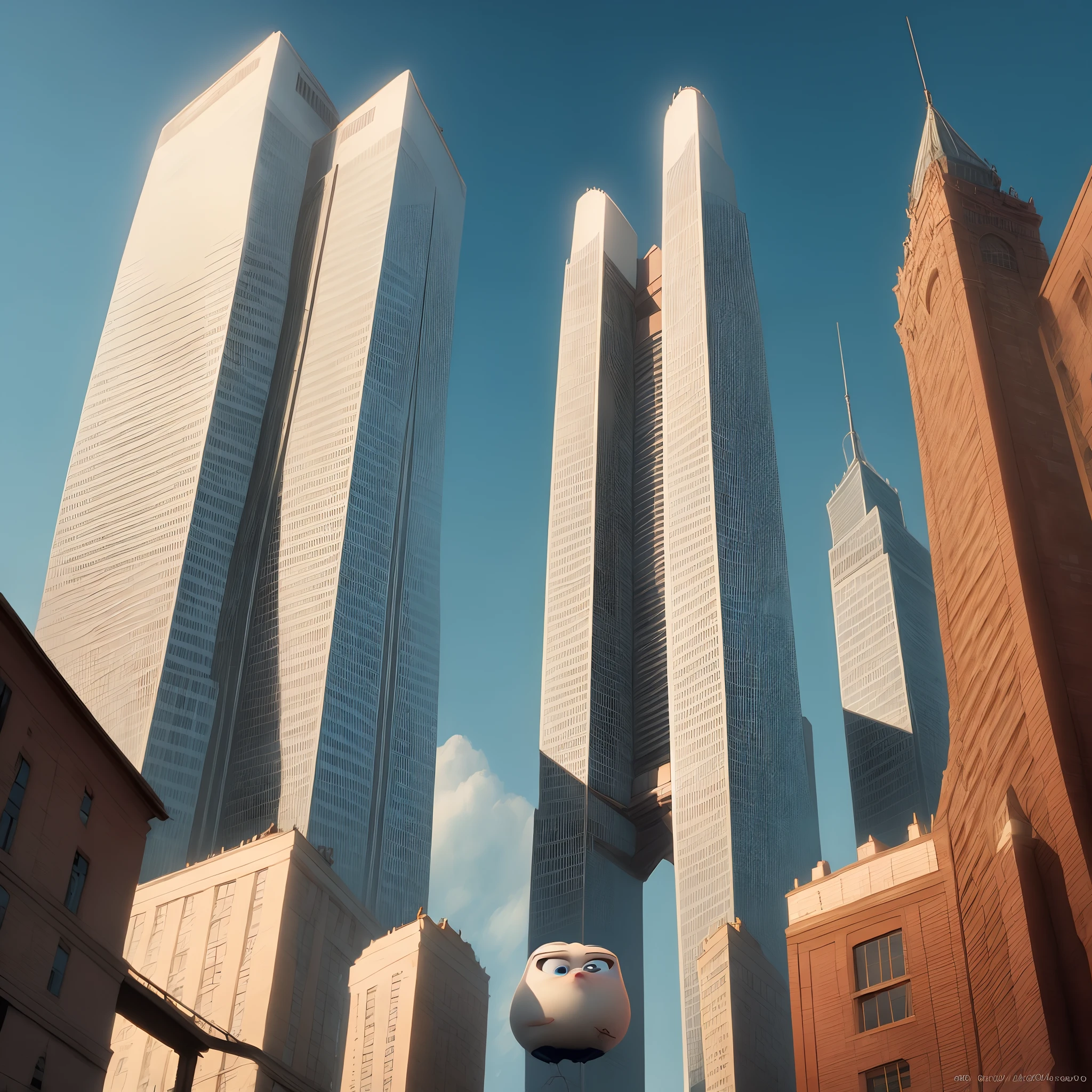Twin towers pixar movie