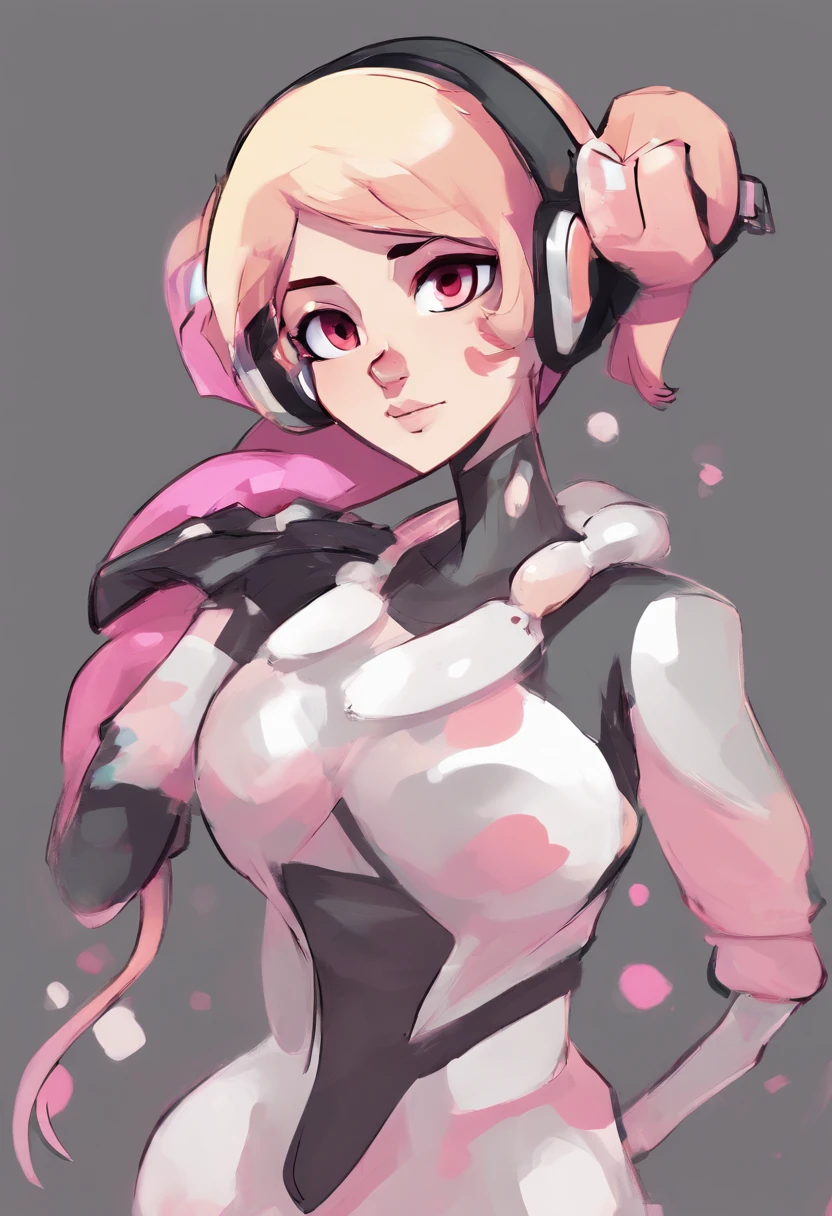 Pearl from splatoon 2, huge breasts, looks like pearl from splatoon 2, bring fucked by an inkling, she poses for camera. Make them look just like pearl and inklings from splatoon 2
