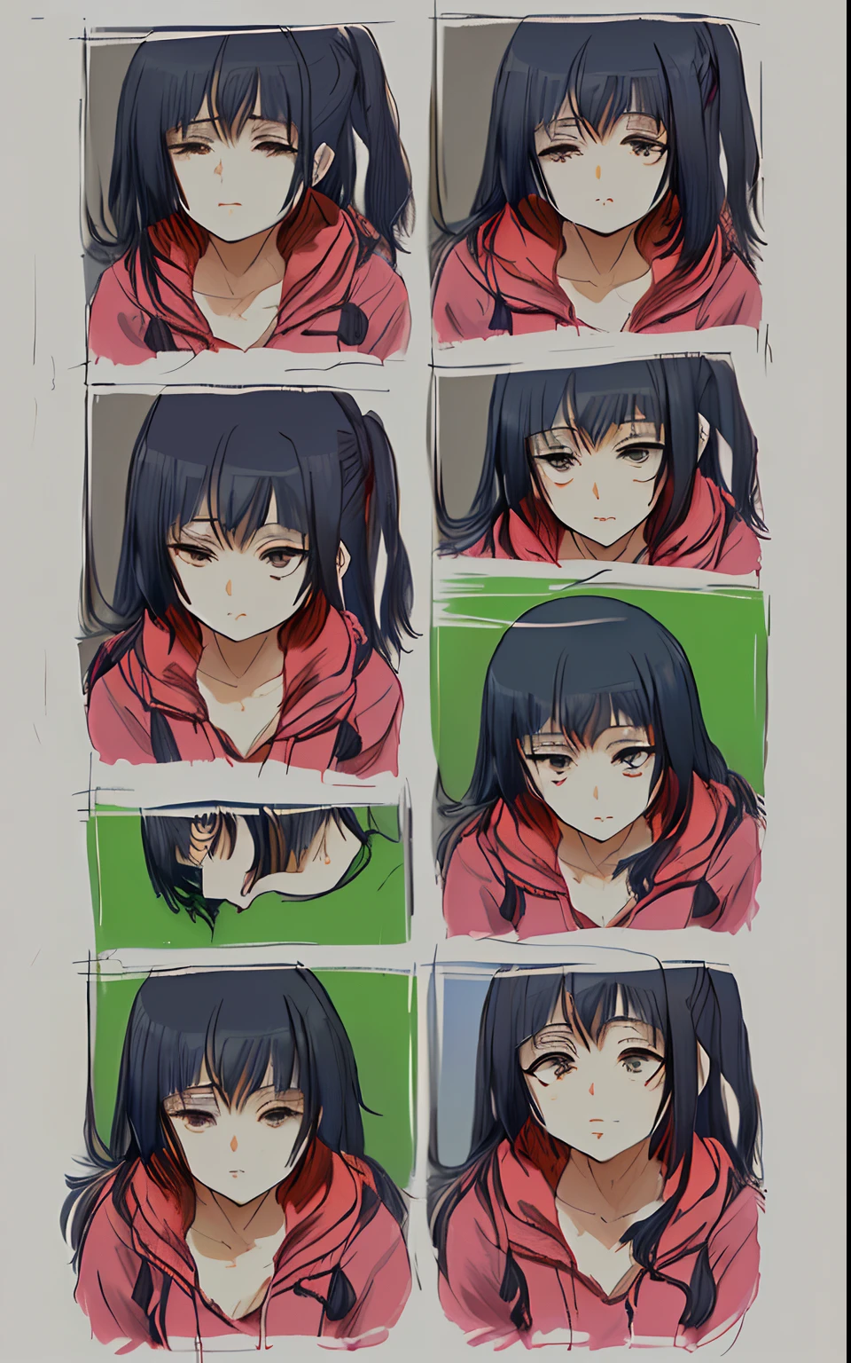  anime com longos cabelos vermelhos e uma camisa branca e gravata preta, retrato detalhado da meninaime, menina animeto, Retrato de uma garota de anime, retrato da menina anime, retrtilo anime, Sayori, ( ( ( Yoh Yoshinari ) ) ), tou, Retrato da menina do anime, [[[[Evioudo]]]], retrato anime