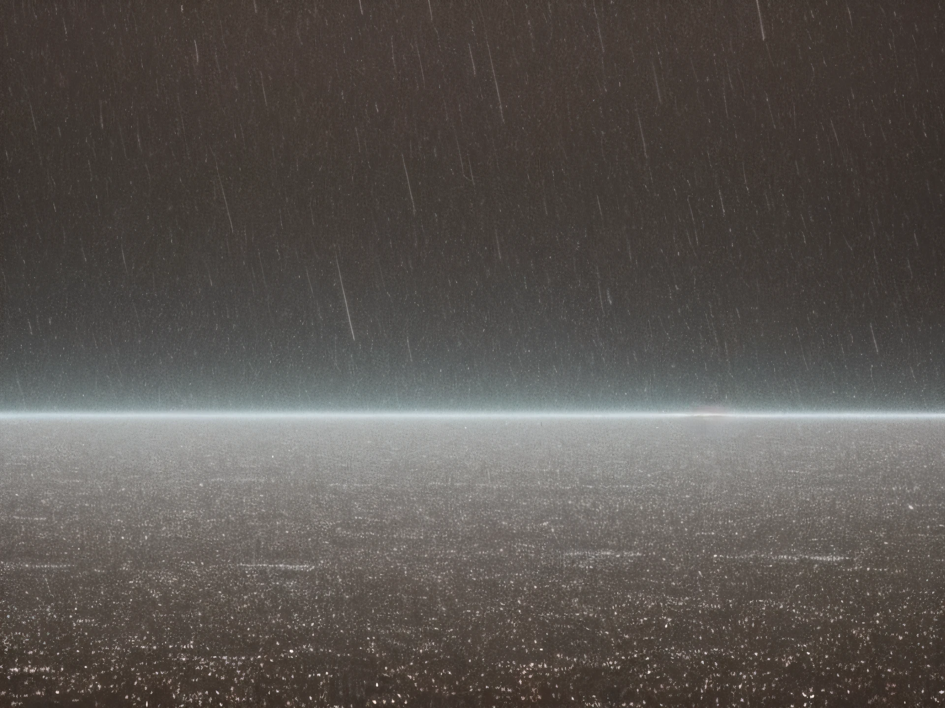Drizzle on a pitch-black background Gentle rain