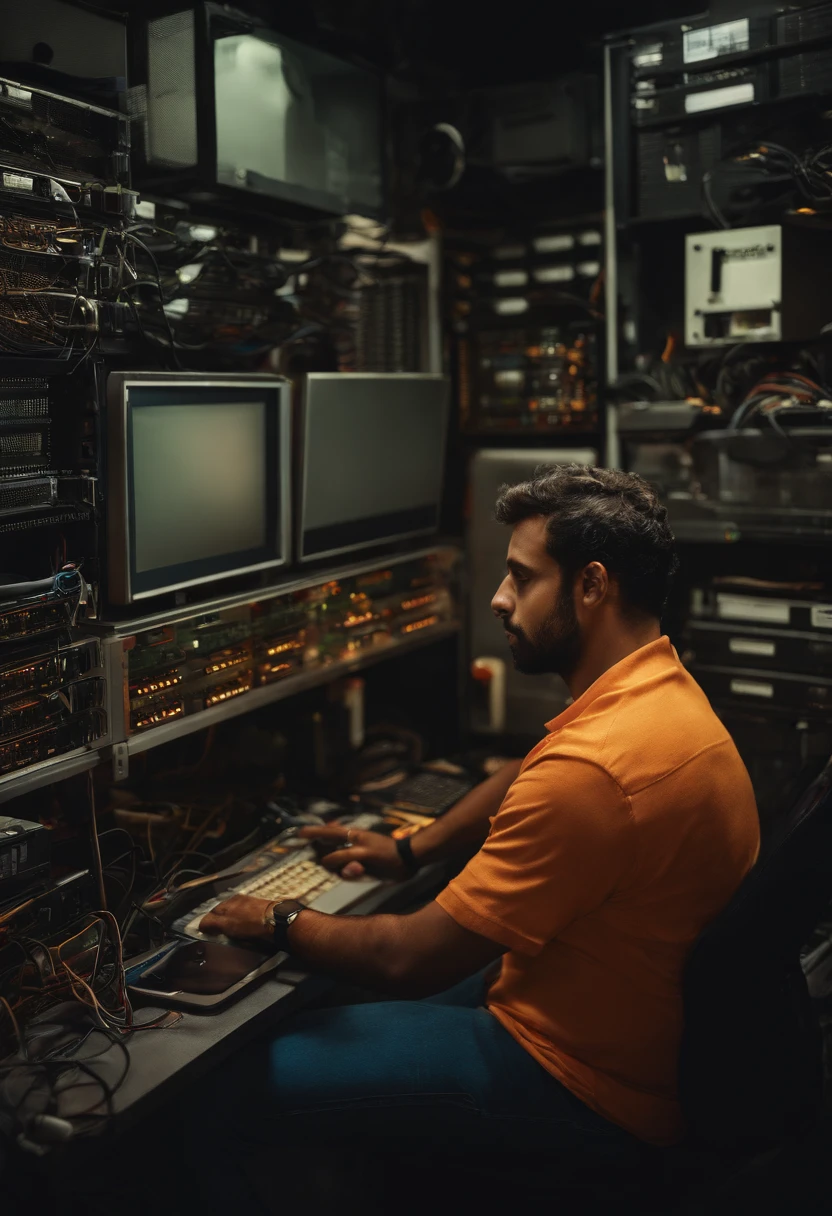 Imagem de um homem, Computer Technician