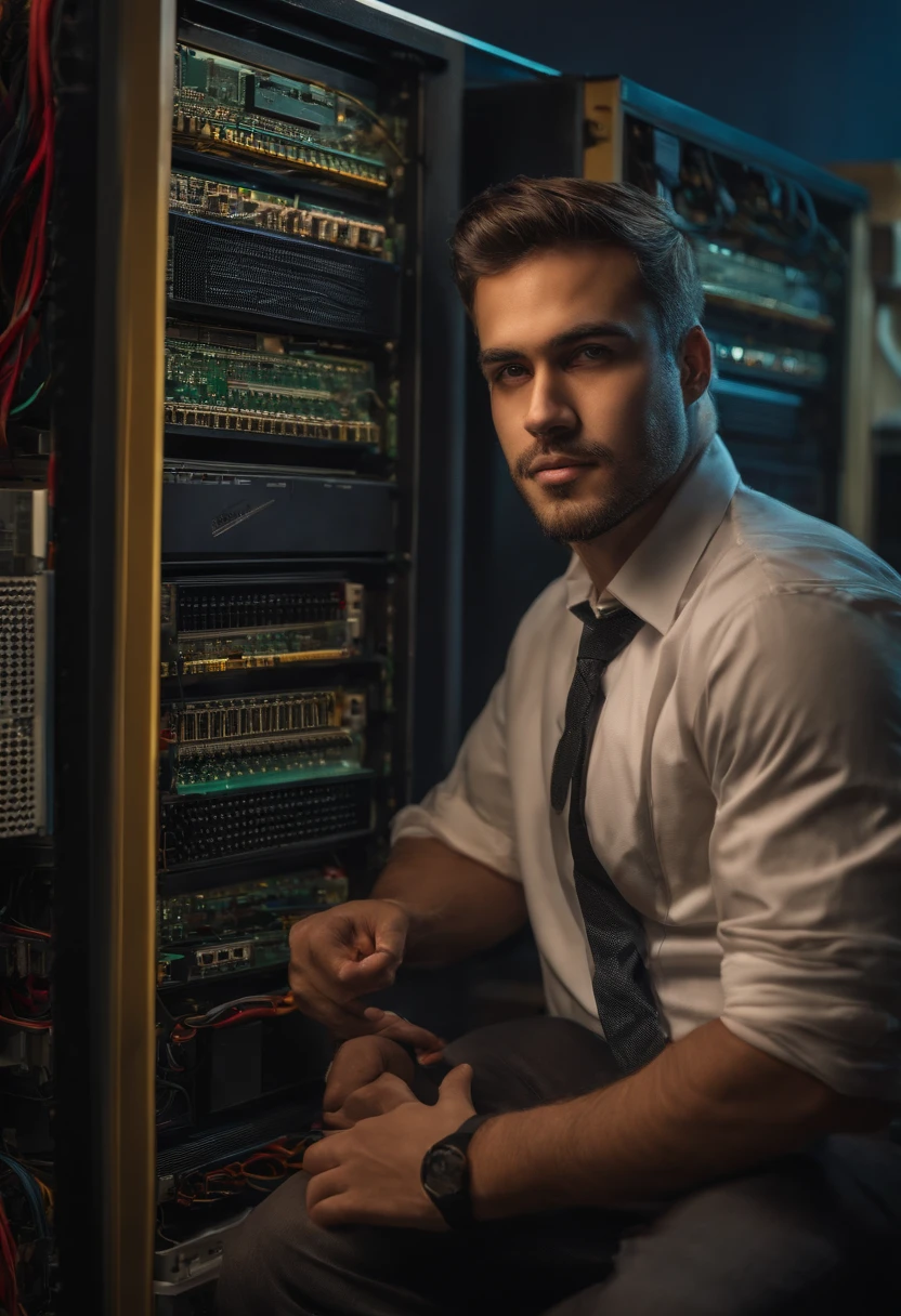 Imagem de um homem, Computer Technician