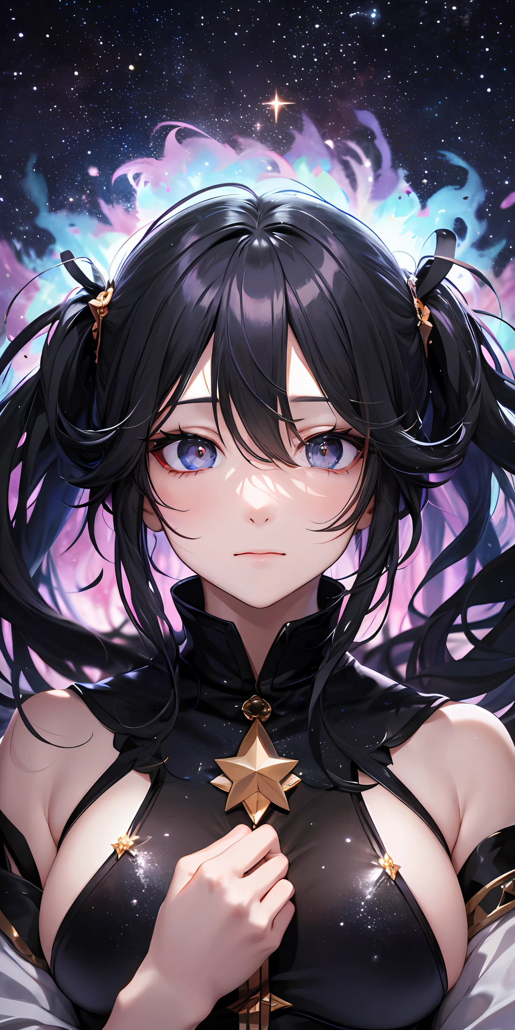 When he looked into his father's eyes,The light of countless stars instantly met his eyes,In this shining star,There is a pure black six-pointed star,It looks eye-catching。sudden,The black star began to expand,Slowly occupies half of the entire eye,There is no light at all in black,But it gives the feeling of piercing the eye。When he looked into the darkness again,He saw something he would never forget for the rest of his life:Countless indescribable things,Through those black pupils,Passed into his heart。,That crazy stuff,His heart darkened instantly。He knows,This is not a scene anywhere in the universe,It is a gruesome memory of countless generations of travelers forever imprisoned in an unnamed space, In the depths of the minds of their descendants。And now,These come from scenes they can't touch, But this affects them all the time,Through his father, who was essentially blind "The Eye of Ilando"(Elando,I.big breasts and big breasts. Elendo,it means "Star Field",Abbreviated as Hoshino),It shook his seemingly powerful heart
As you gaze into the abyss,The abyss is also staring at you