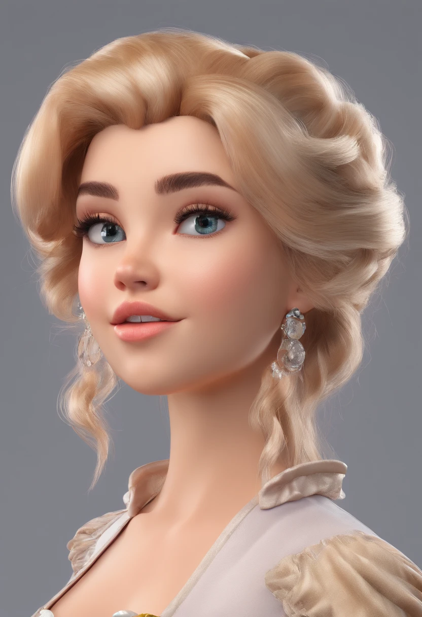 best quality, master part, fotorrealista, extremamente detalhado CG unidade 8k papel de parede, Chibi,1girl, Elsa,sozinho, cheio_corpo, sorrir, Olhando_em_visualizador, ao ar livre,