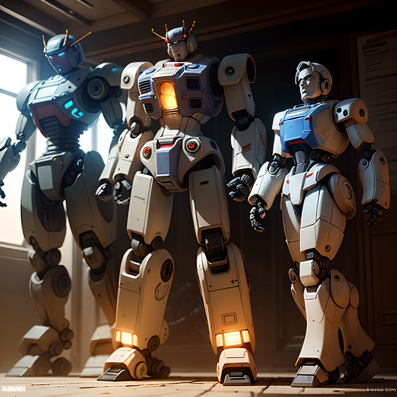 High-Tech Gundam,Gears of War,(((((Translucent robot)))))