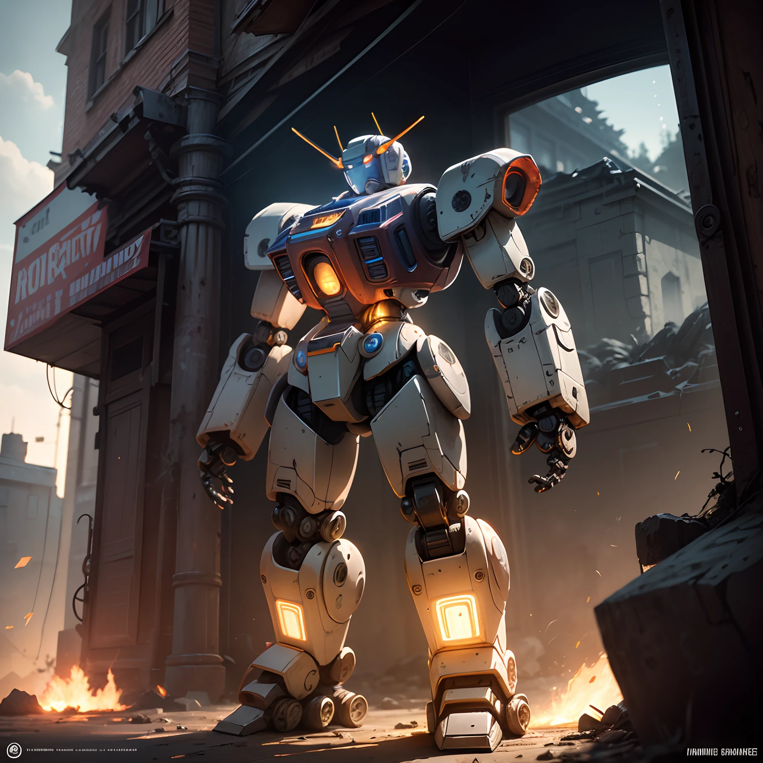 High-Tech Gundam,Gears of War,(((((Translucent robot)))))