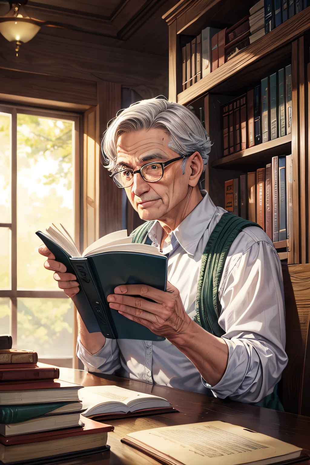 Livros pessoais do professor Oldmen e Little Chield