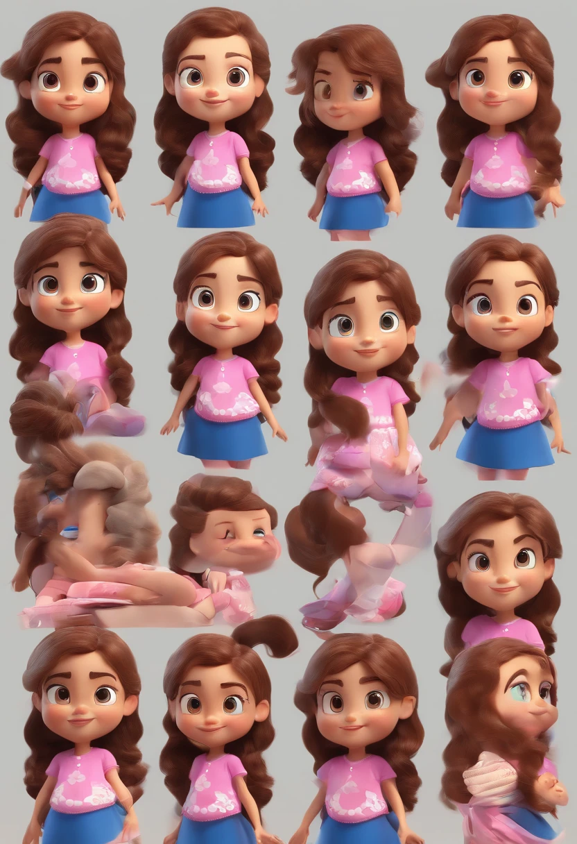 Inspirado na disney pixar uma menina loira cabelo ondulado com um menino de pele marrom cabelo cacheado