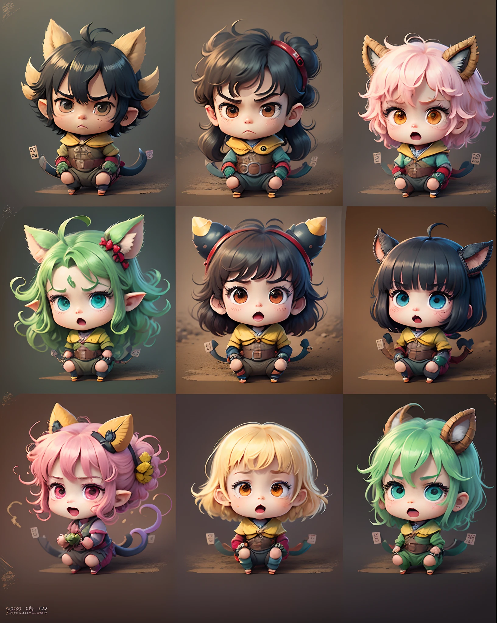 Create some new characters, based on cartoons