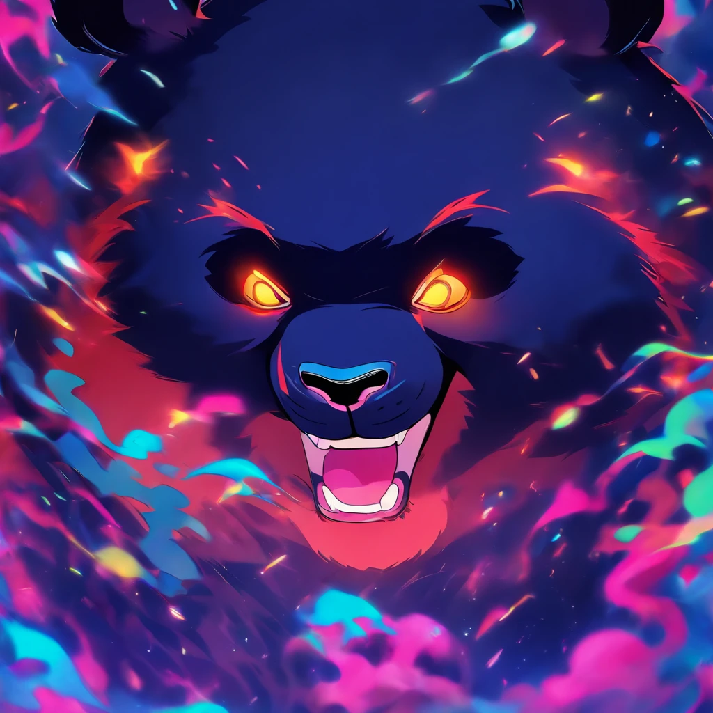 head portrait,giant panda,wrestle,Handsome