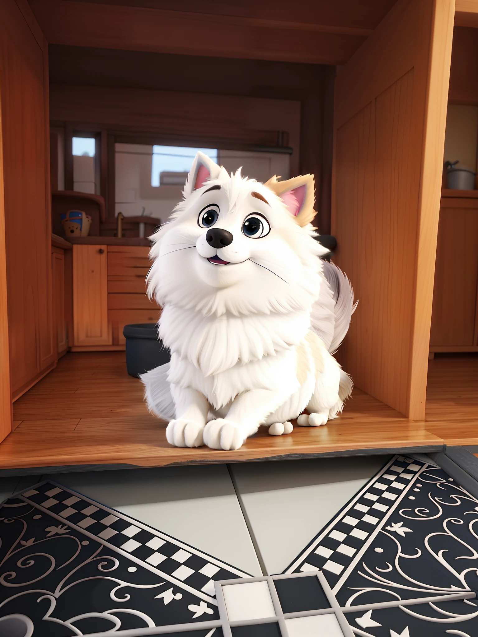 German Pixar Style Spitz Dog, alta qualidade, melhor qualidade