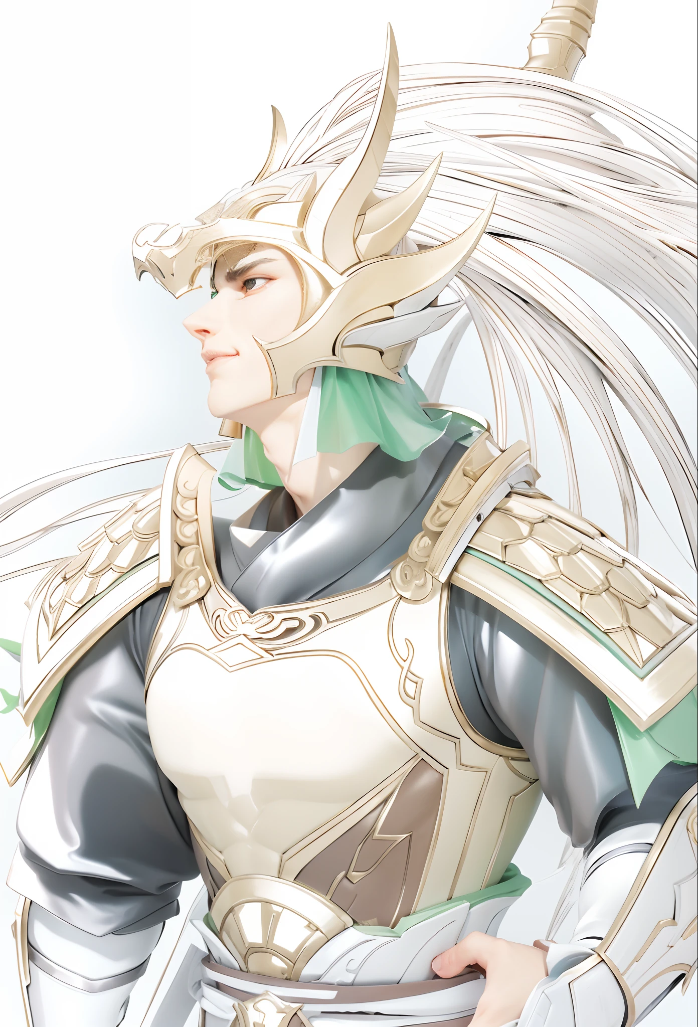 Sculpture design,Figures,GK model,The whole body of the character,Handsome demon,satan,sexy for,Stroke the chest,Wings,Handsome,Expose muscles,base,Ma Chao,Handsome cybernetic boy looking at camera lingerie detailed muscular reality masterpiece,musculous