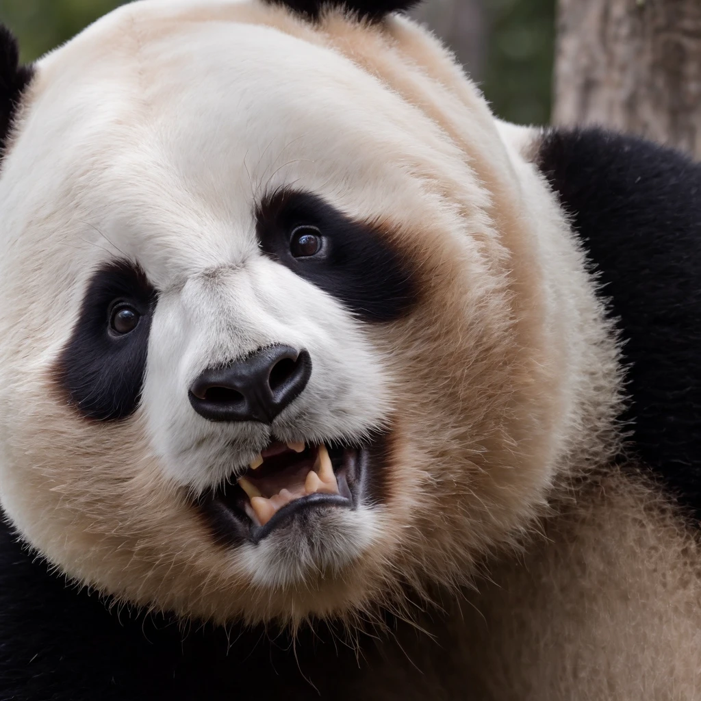 head portrait,giant panda,Japanese wrestling,personification,Japanese anime