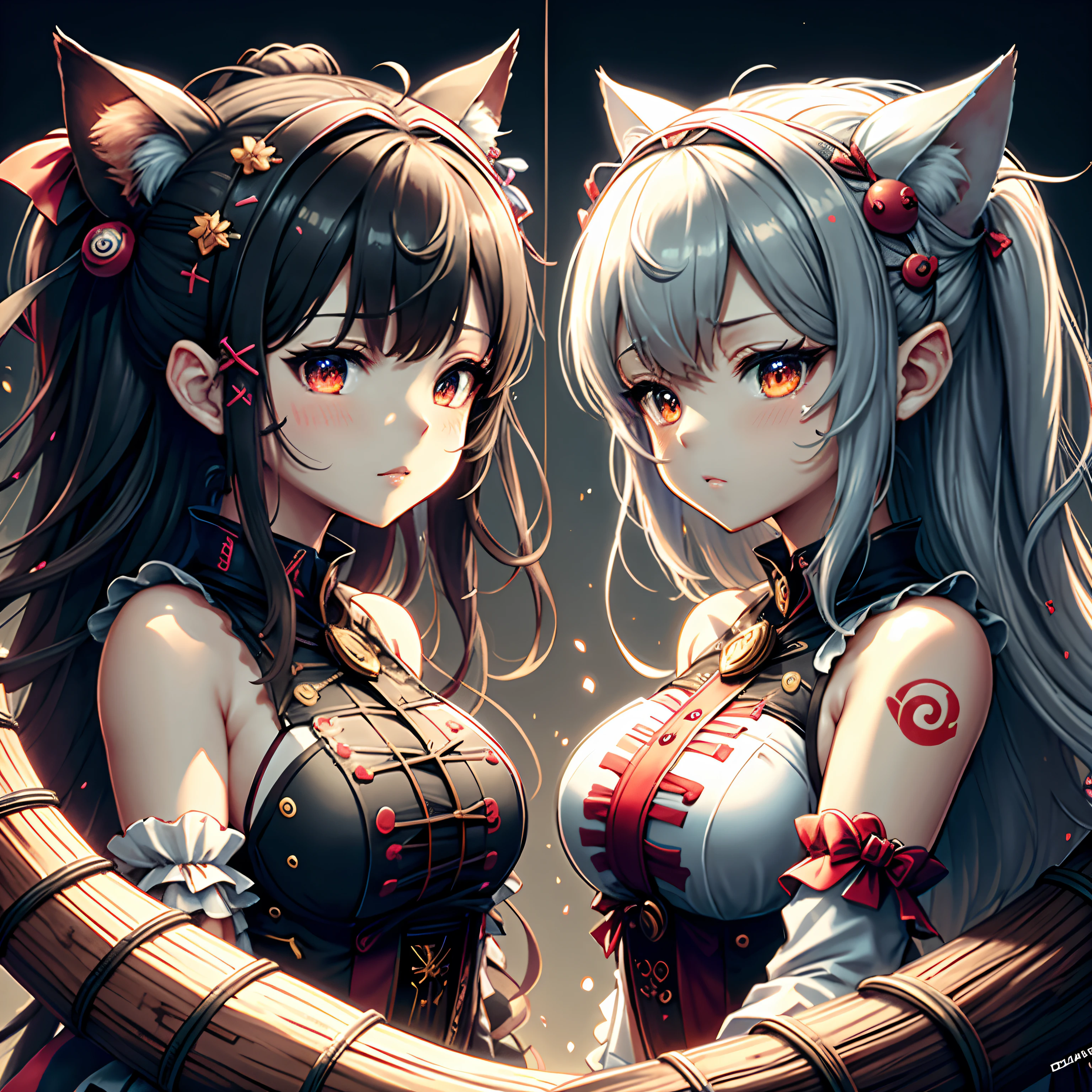 /(master part, best quality:1.4),
arte de capa de quadrinhos super fina de "Exorcist of the Maiden of the Sanctuary" ,
Inspirado em contos sombrios | manga | comic art | Ghibli ,
atraente, artistic, ""CABELO VERMELHO E LOIRO""
hiper detalhes, hiper-realista, sobrenatural,
"You're the final boss, Rei Totoro!!!",
kawaii dignificado Hakurei Reimu por Dan Mumfold | Yoshitaka Amano ,
Fighting Aura Gas:3.0, Lots of talismans:3.0,
White and Red Maiden Costume of the Shrine, barragem luminosa,
Lutando Reimu:3.0, Totoro,
Ribon grande vermelho, Over Action,
beautiful detailed facial features, Imersiva,
Personagem inspirado em anime,
side view, action pose,
luz, noite , 8k, 16k,
perfect composition,
epics, Nunca antes, octan render, RTX em, Fibonacci sequence,
