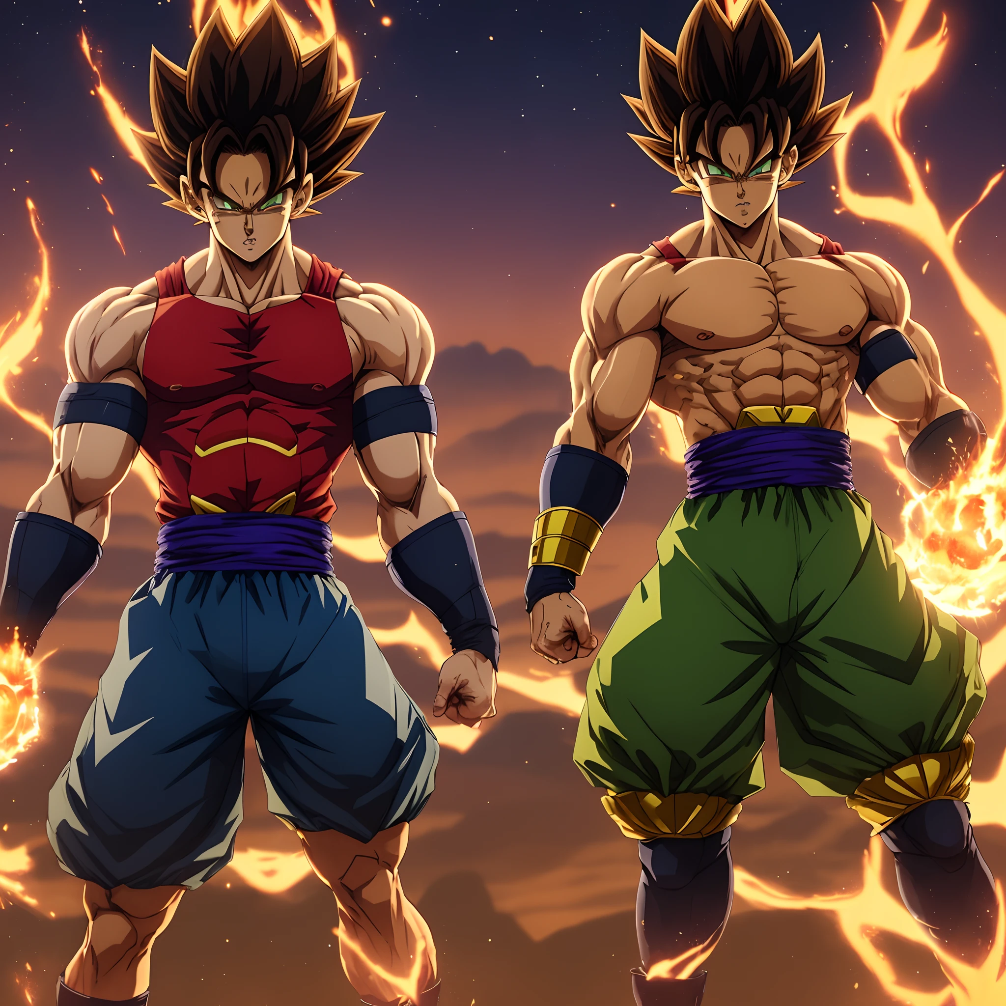 A big-headed Saiyan