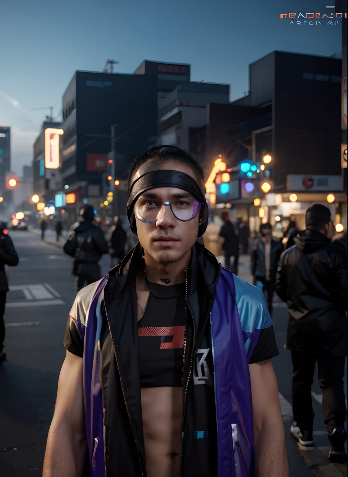 Change background cyberpunk handsome boy, realistic face, 8k ultra realistic.