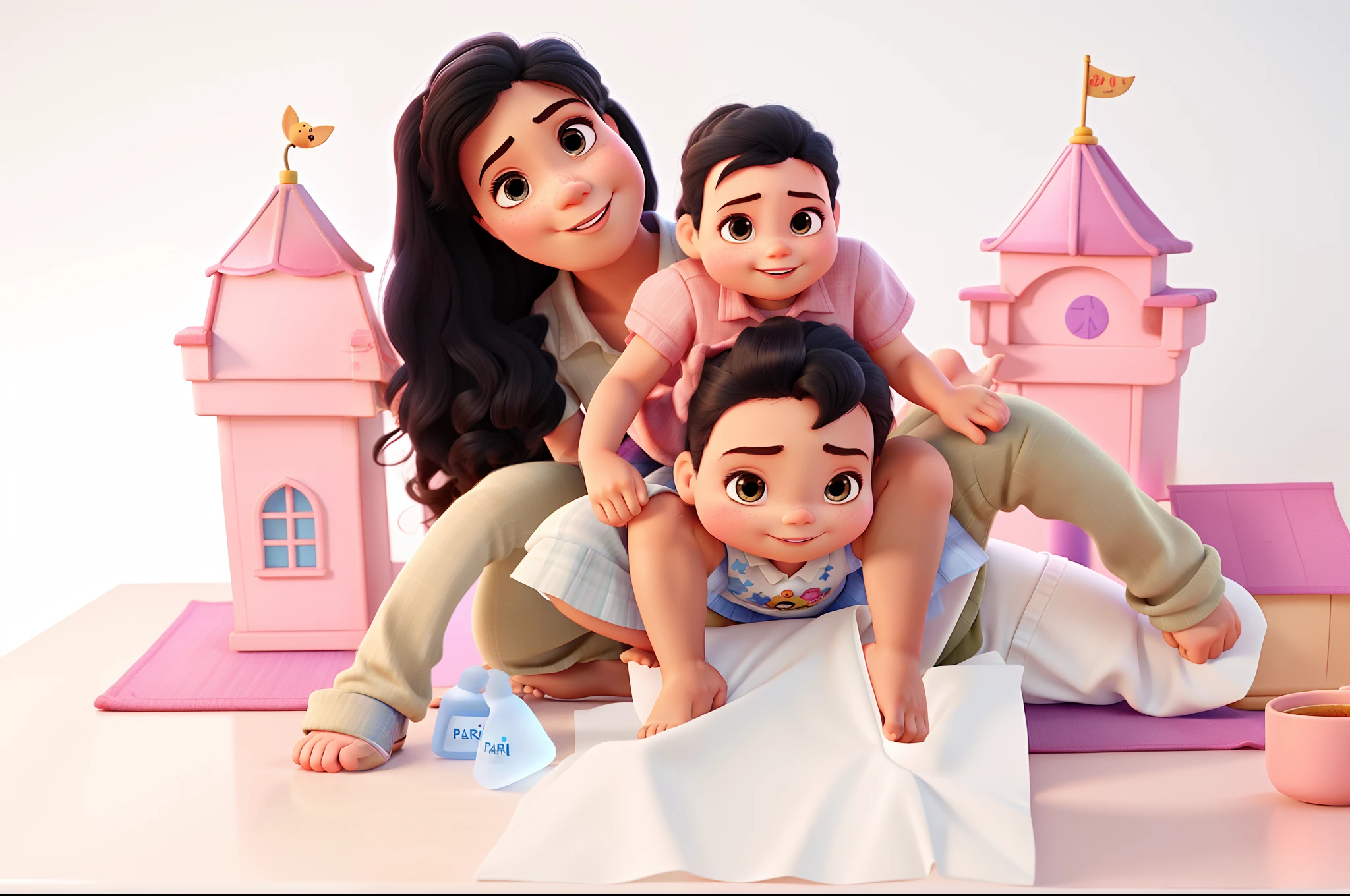 Pai, Mother Girl Small Hair, Disney pixar | | |