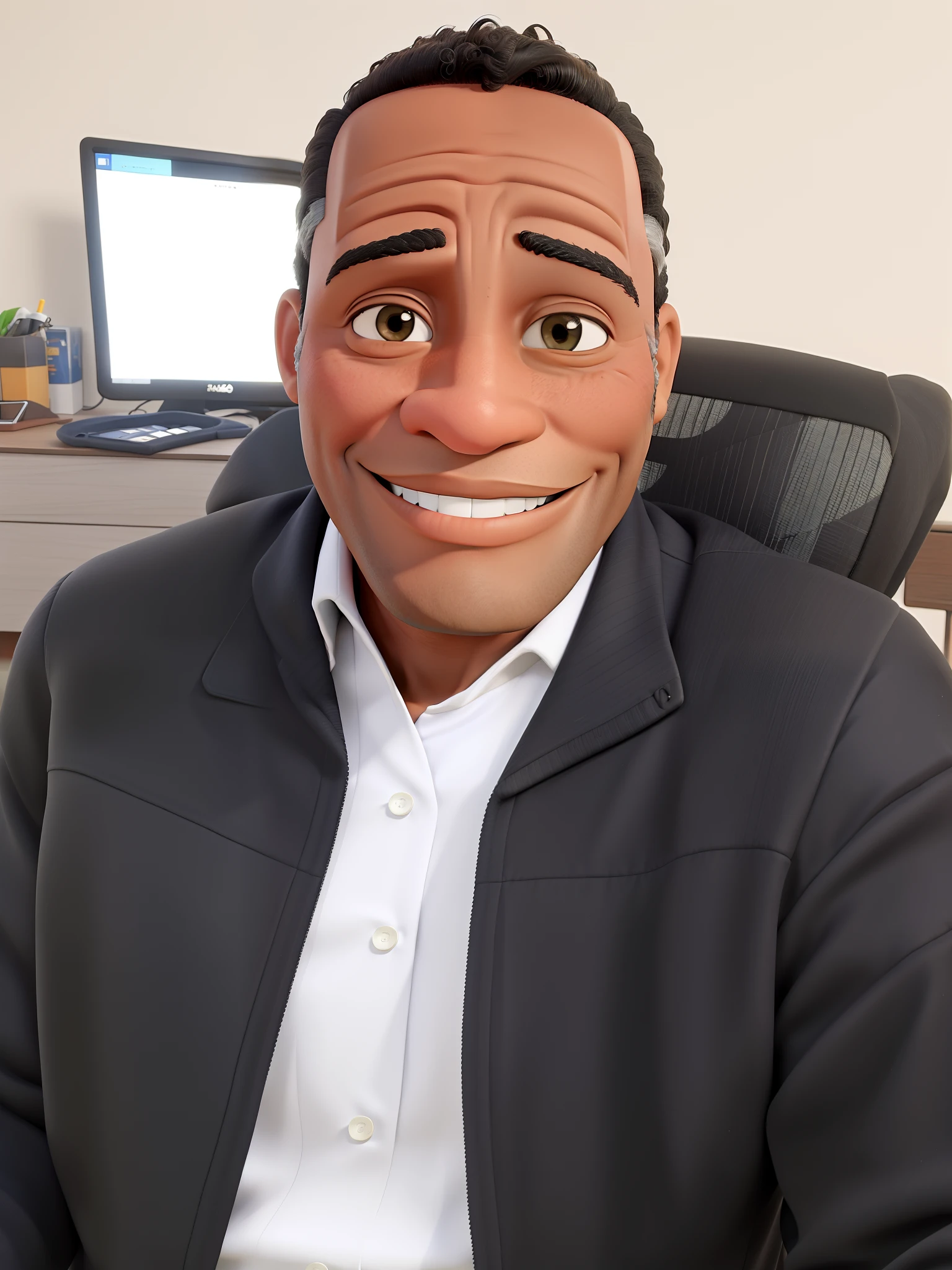 Homem negro de uns 40 anos sorrindo