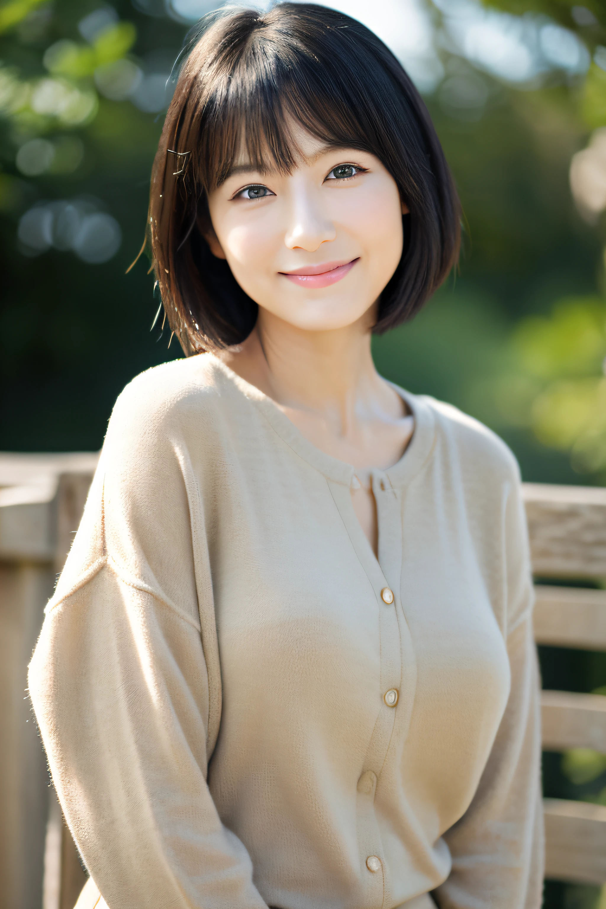 (8k, RAW photo, best quality, masterpiece), (photorealistic), outstanding details, ultra-high resolution, anatomically correct, textured skin, (Extremely precise and accurate anatomy),
Ultra Detailed Face, Detailed Eyes,
A girl making ancient Jomon pottery,
(Cute Japanese girl), light smile,
cinematic lighting in the hair, hair light, wind in the hair,
A square in the forest.,
(backlighting),
(reflection light from below:1.4),
atmospheric perspective, depth of field,
(dramatic lighting), cinematic lighting,