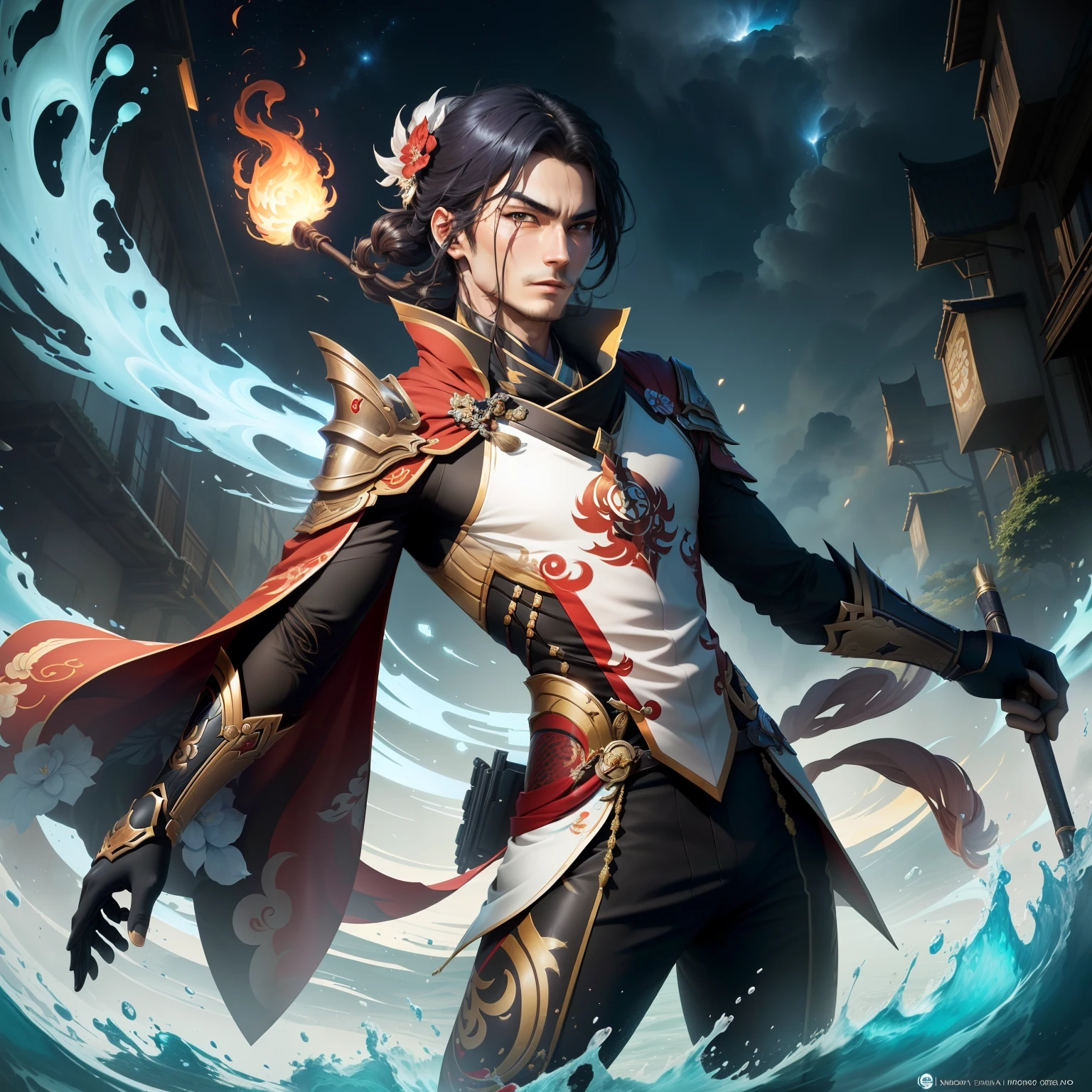 Affiche picarde cyno un personnage de genshin impact