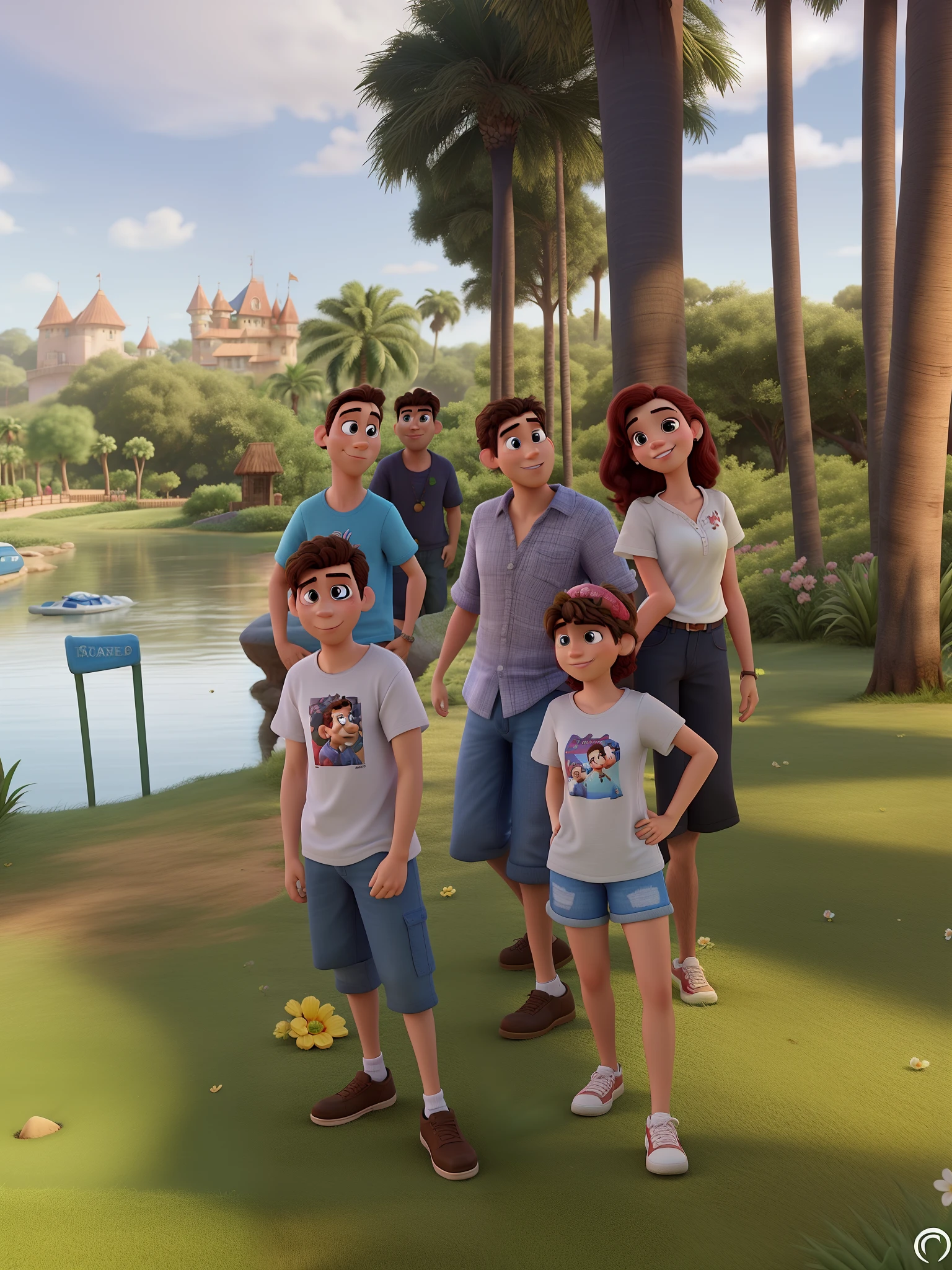 romantic couple, igual aos filmes Disney Pixar