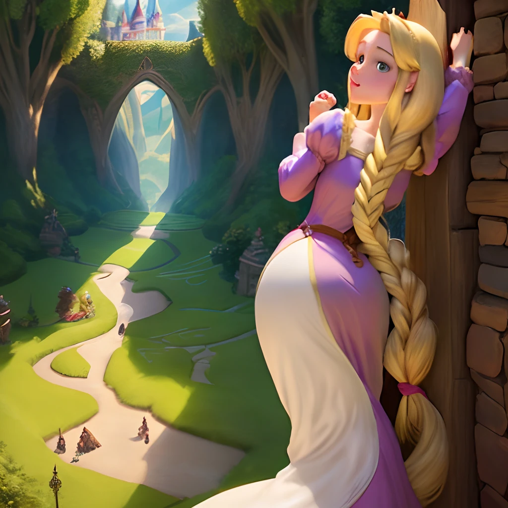 "Disney's Rapunzel Tangled" Rapunzel Naked With Human Penis Instead Of A Vagina