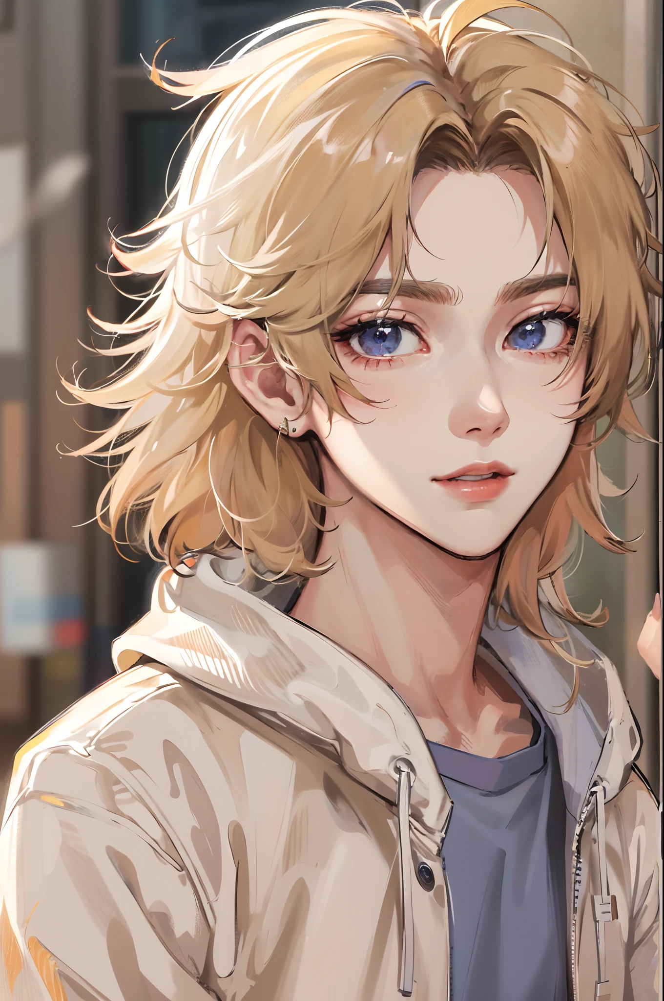 Absurdres masterpiece HDR high quality picture of a character from a famous Korean webtoon, 1 boy , character is with detailed face, casual colour of hair based on the anime, happy face, casual clothes , ((casual hair style:1 )) , anime eyes, light skin ,
Wearing casual outfit from anime, detailed outfit, nice background, masterpiece scenery