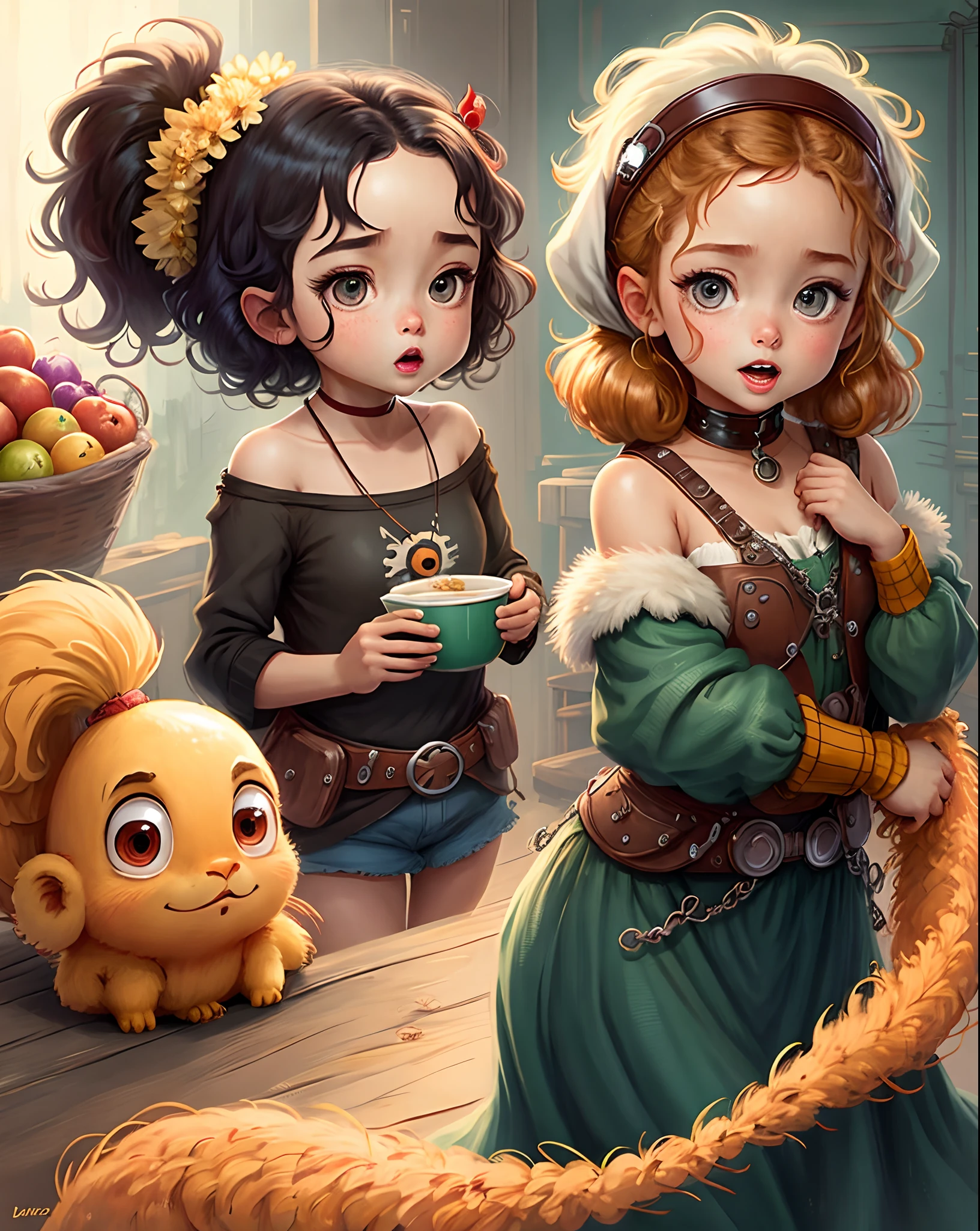 gostaria de criar uma imagem minha num gilme da disney. eu tenho 6 anos, tenho cabelos ondulados castanho claro, olhos azuis, tenho corpo forte. o ambiente deve ser uma fazenda