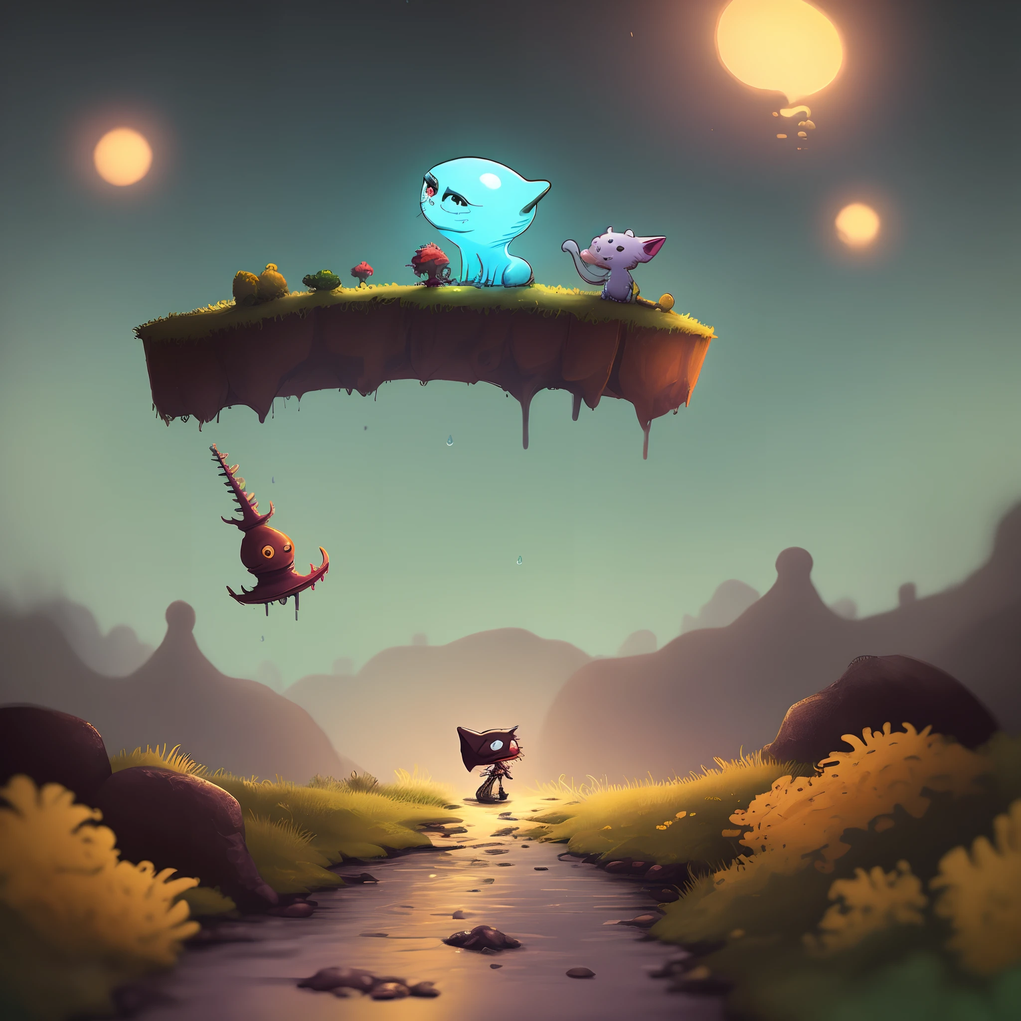 Crie Um slugcat do jogo Rain World