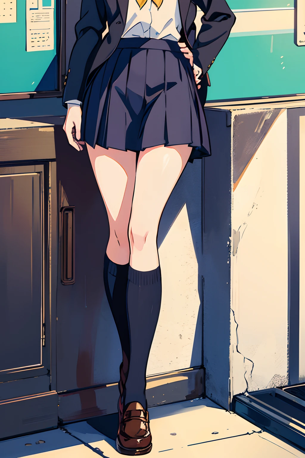 1girl in,line-drawing,monochromes,sketch,Pencil drawing,Traditional Media,1girl in, 校服、female student、black skirt fence, shortsleeves, Skirt, Solo、Standing、Cute teenage woman, ,Beautiful portrait、Delicate body、Semi-long、full body Esbian、Looked、Delicate body、View from below, I can see my panties, medium breasts, ((Very detailed)), (Perfectly detailed face), (Highly detailed hands), White panty,up skirt,Lace panties,Not looking at the camera,Thin panties, Sheer are visible,Embarrassed look,