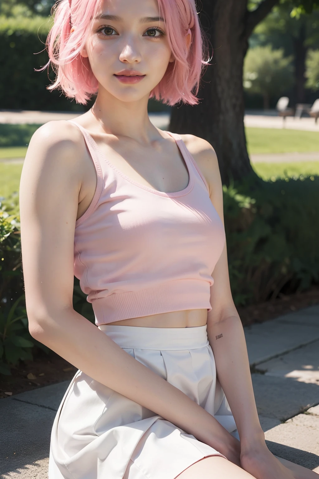 (Masterpiece, BestQuality:1.3), (realistic8K UHD:1.2), (hyperrealistic:1.3), (Photorealistic:1.5), (hyper realistic:1.4), (intricate details), (Amazing), sharp focus, light on face, realistic lighting, dramatic angle, (full body:1.2), 1girl, beautiful detailed girl, japanese girl, (nogizaka girl:1.2), extremely detailed eyes and face, (hyper realistic detail shiny skin:1.2), realistic body, (flat breasts:1.8), skin tight, looking at viewer, (dynamic Prompts:1.2), (classroom:1.5), long hair, silky hair, (blunt bangs:1.2), (Light pink hair:1.8), (tight gym t-suit:1.2), (black bloomers:1.5), (smile:1.8)