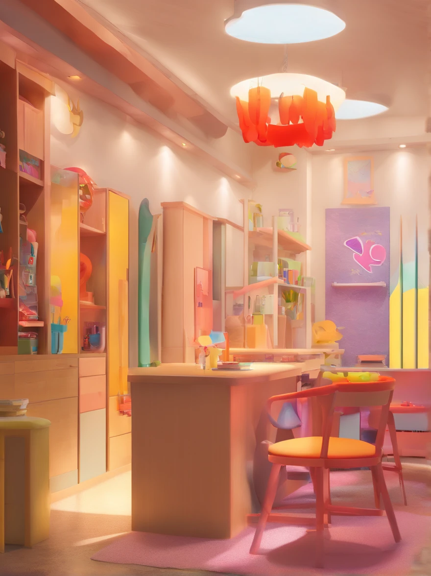 (master part:1.4), (best quality:1.4), extremamente detalhado, intrincado, hiper detalhado, (rosto perfeito), illustration,soft lighting, Scenic, 1girl, Feliz, Cabelos vivos, colorido, colorido, De_abaixo ,peixe_fantasia , stadium