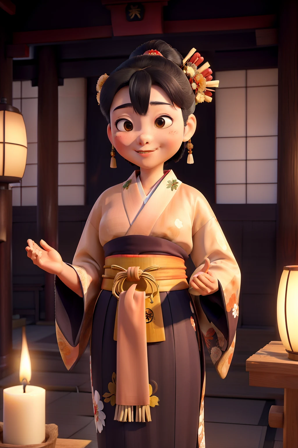 masterpiece, best quality,Kimono, woman, Shinto shrine, traditional, Japan, Japanese culture, religion, spirituality, ceremonial, traditional clothing, traditional ceremony, temple, shrine visit, cultural heritage, sacred, traditional architecture, torii gate, spiritual practice, cultural tradition, Japanese customs, traditional rituals, traditional dress, peaceful, tranquility, serenity, beauty, cultural diversity, cultural experience, historical, traditional values, traditional craftsmanship, cultural identity, traditional beauty, traditional art, cultural preservation, cultural significance, sacred space, traditional rituals, reverence.