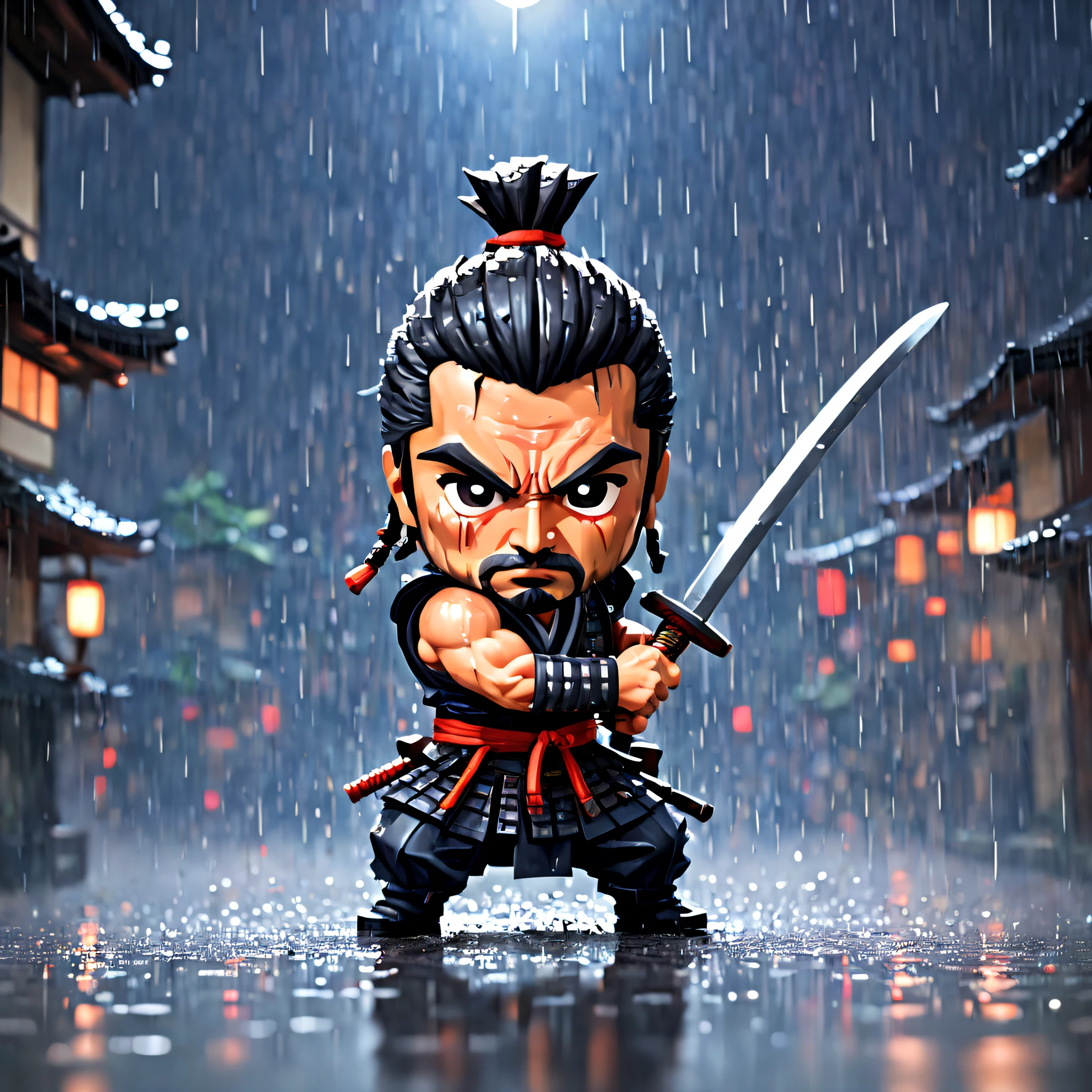 (Pixel art:1.5), (pixel theme:1.5), (chibi emote:1.5), (chibi character:1.5), (japanese game character:1.5), (fantasy:1.5), (rainy night:1.5), (heavy rain:1.5), (1japanse samurai:1.5), (Toshiro Mifune:1.5), (decisive battle:1.5), (７Samurai of the People:1.5), (film of Akria Kurosawa:1.5), (fighting stance:1.5),(one-armed:1.5), (Great sword:1.5),(one arm lost:1.5),(Only wrists:1.5), (he has one arm:1.5),