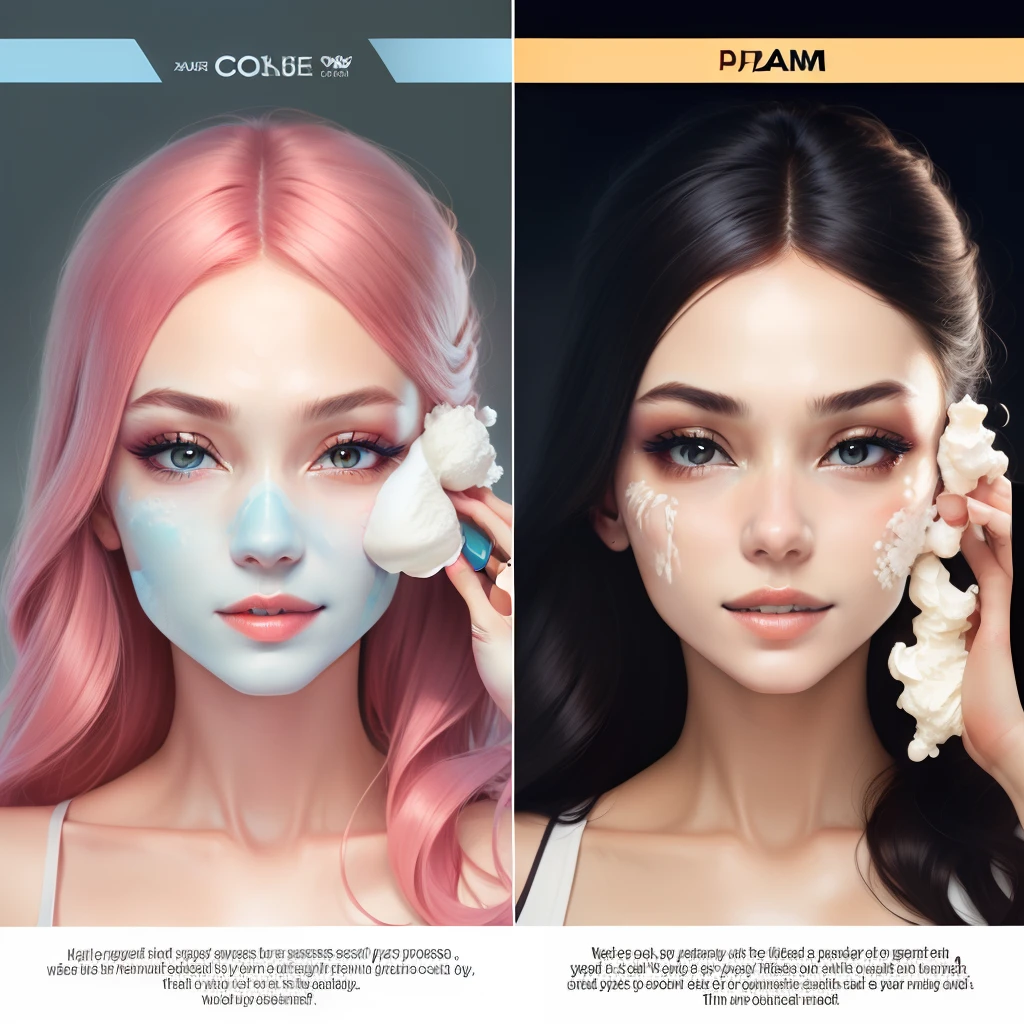 An advert for a facial cream