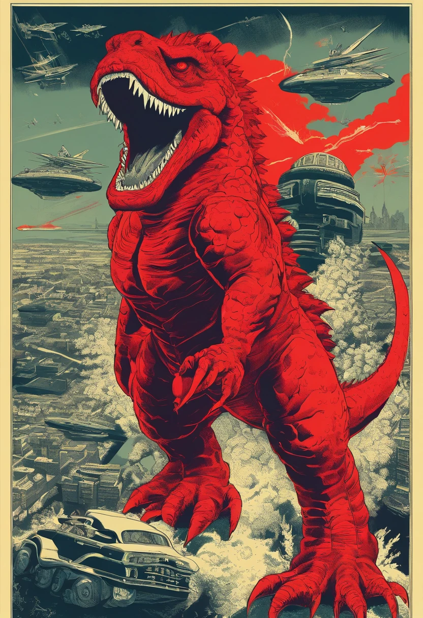 Soviet Red Army vs. Godzilla in 1945.