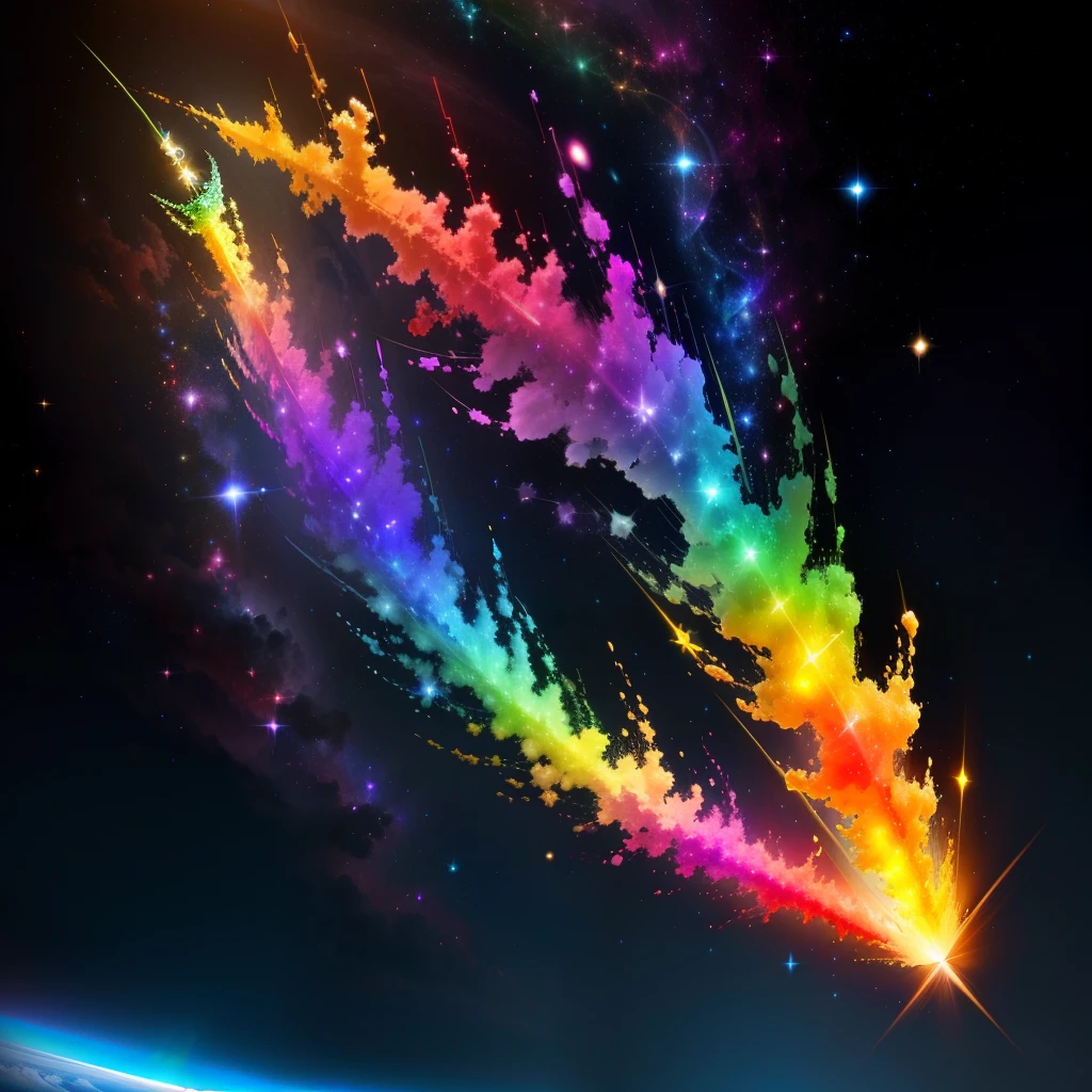 Rainbow comet